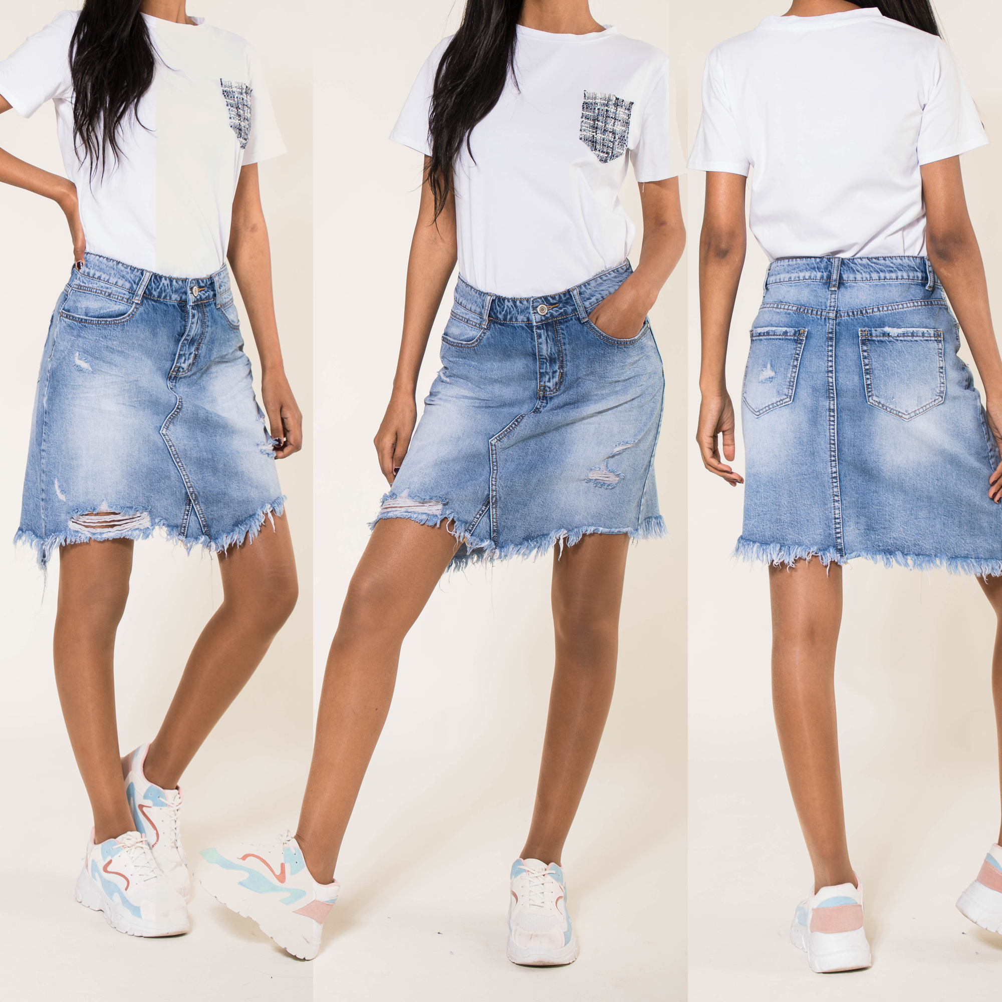 womens denim skirt