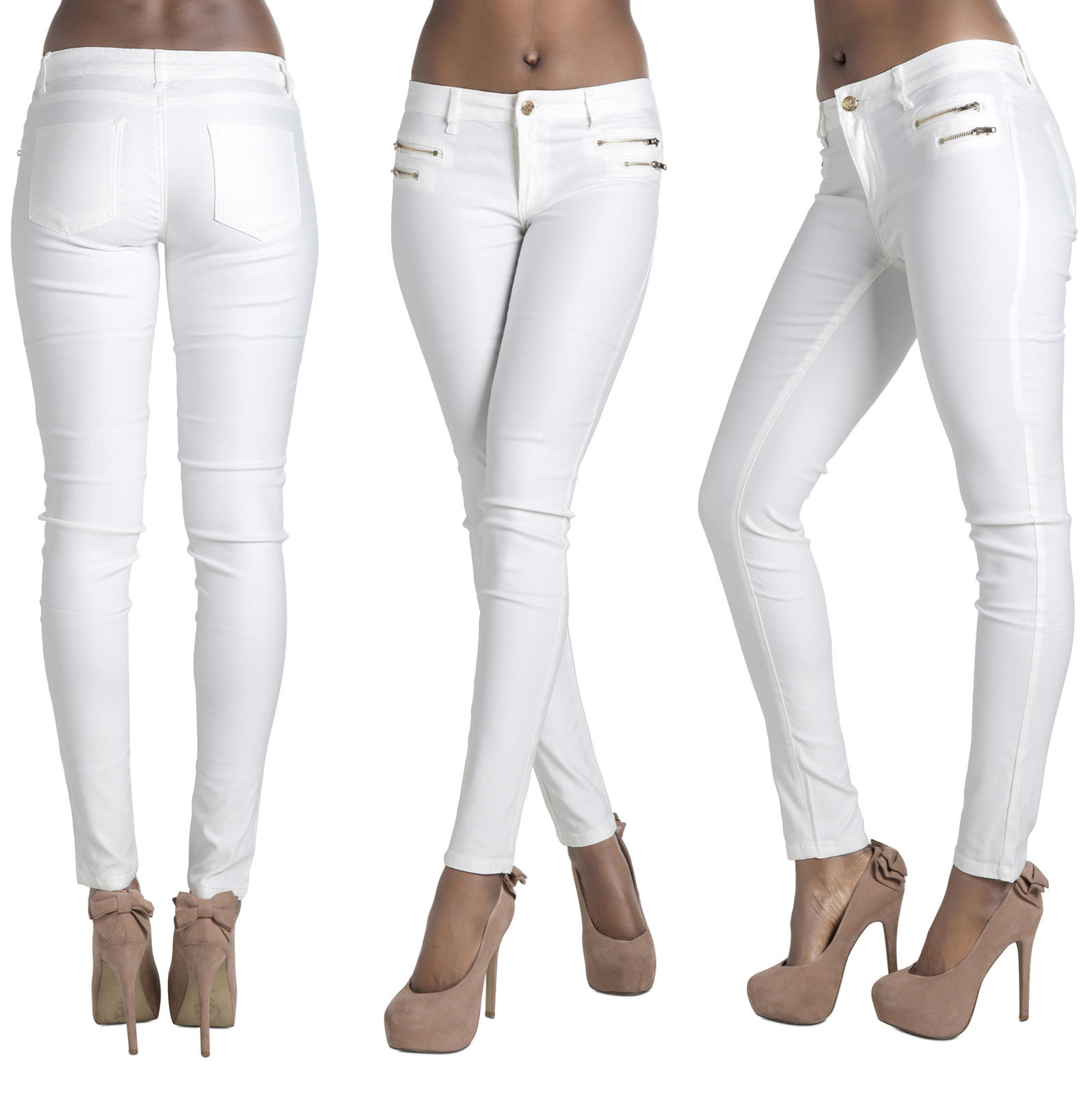 white leather trousers womens