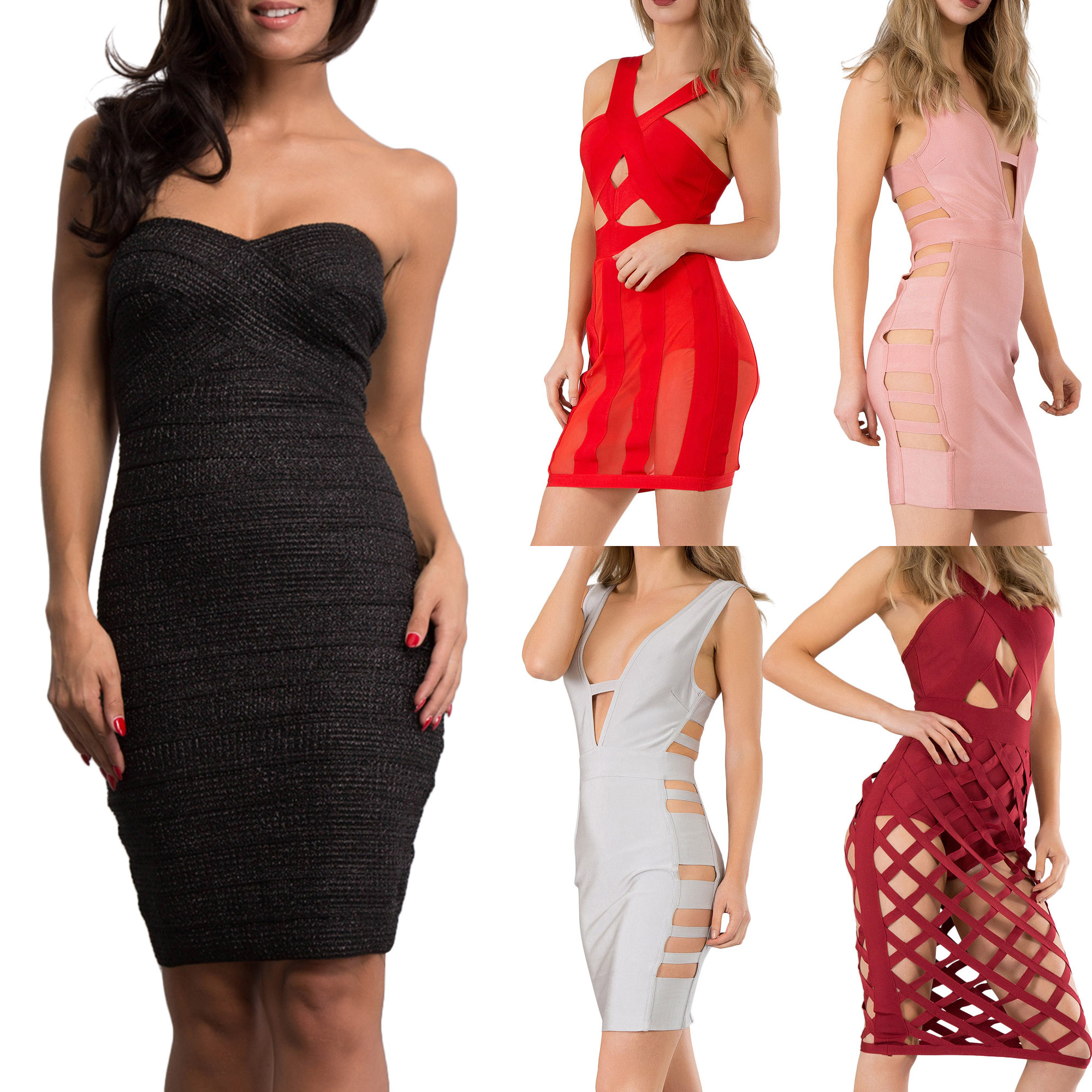 womens bandage bodycon dress