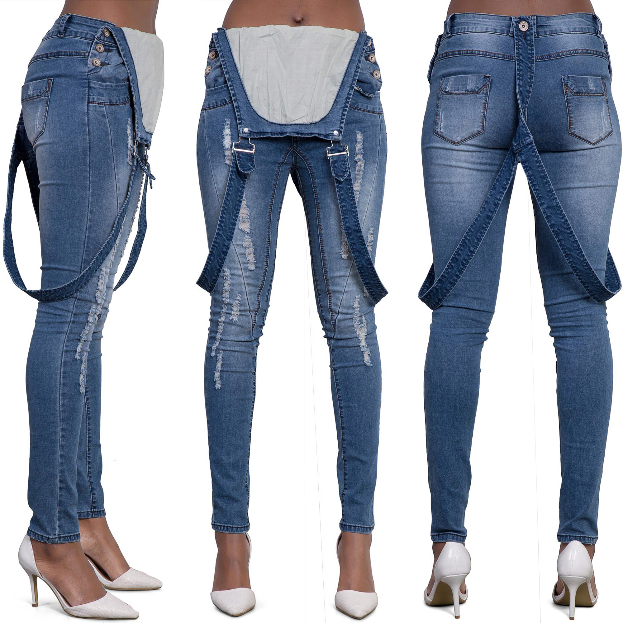 knee cut jeans women's