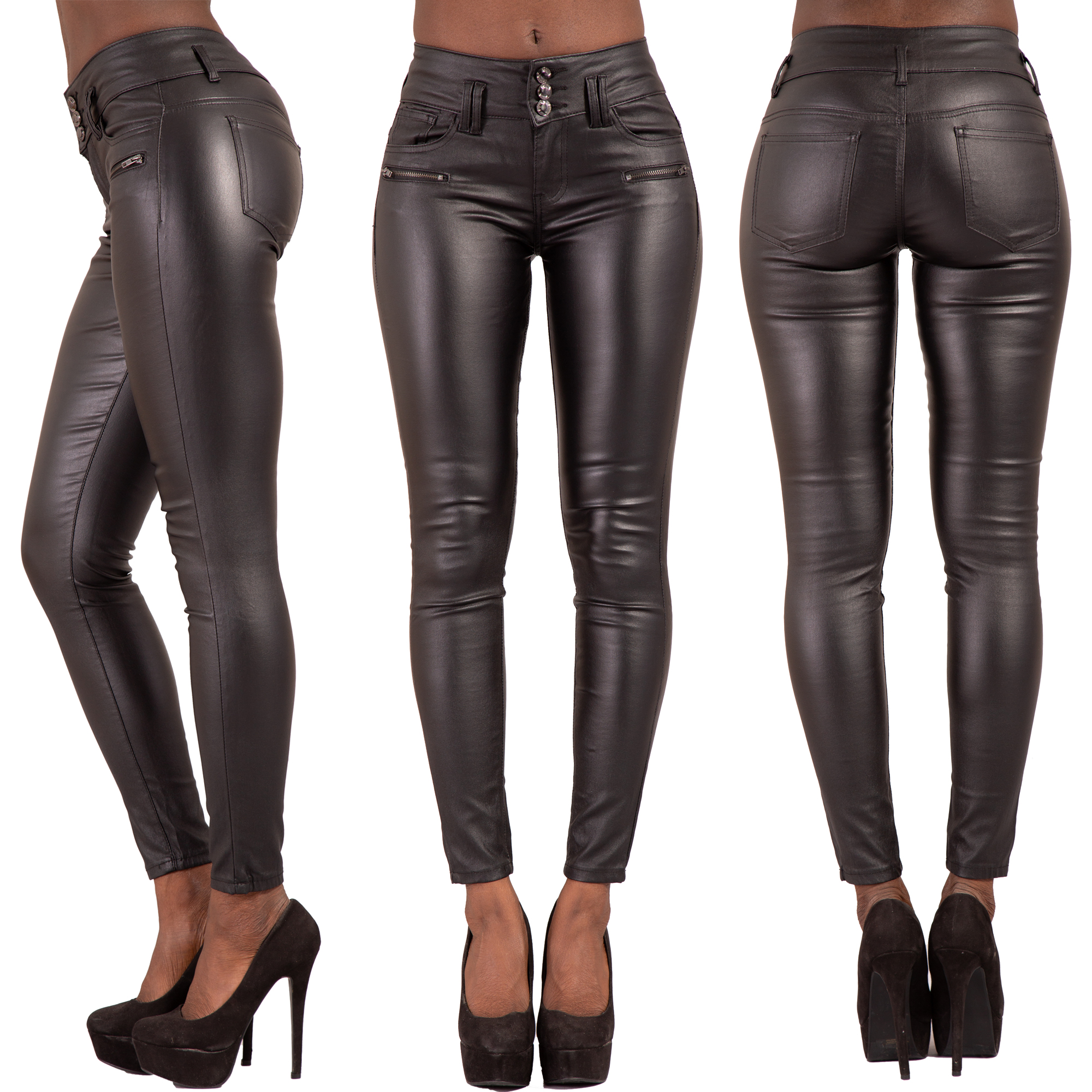 leatherette trousers