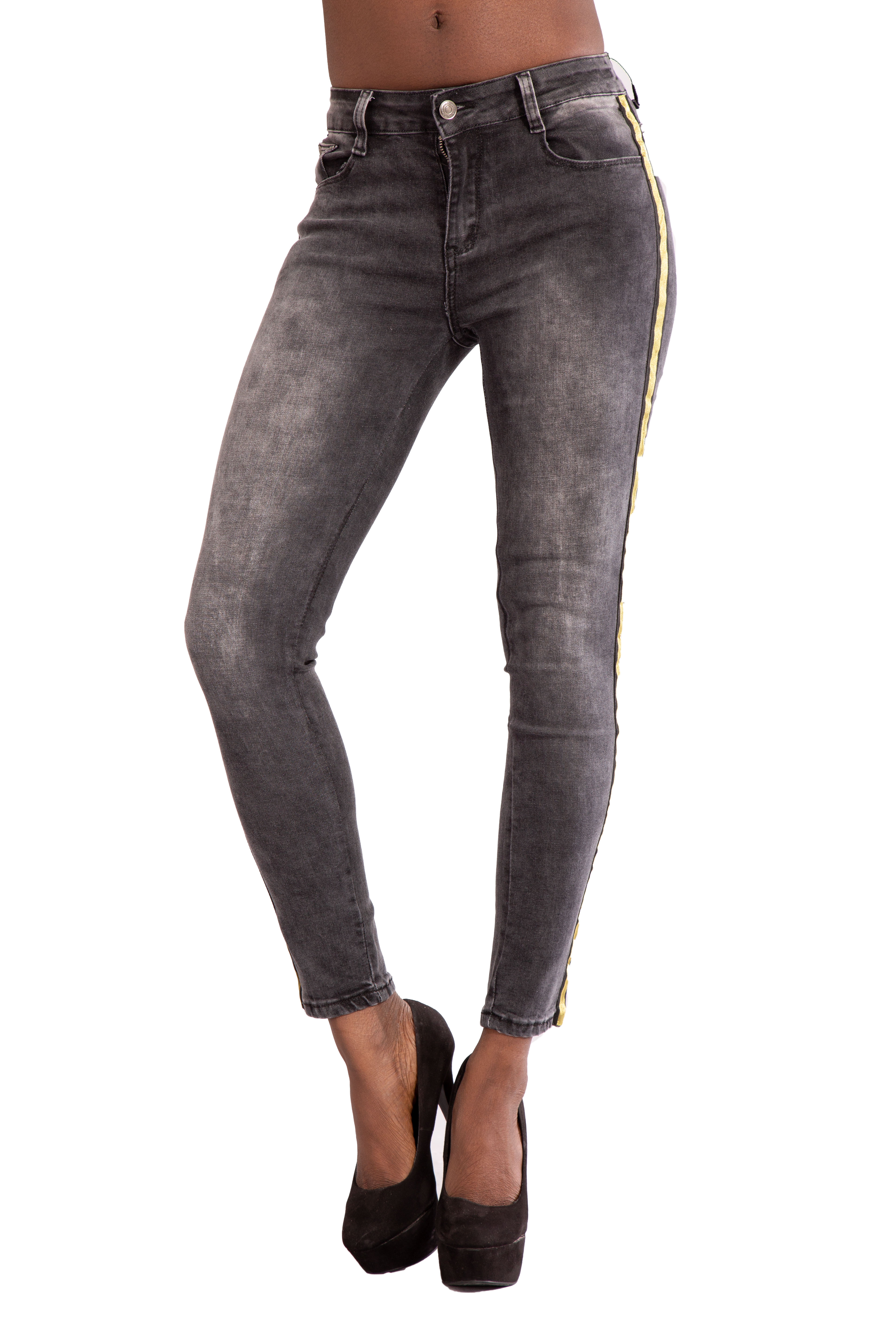 express striped jeans