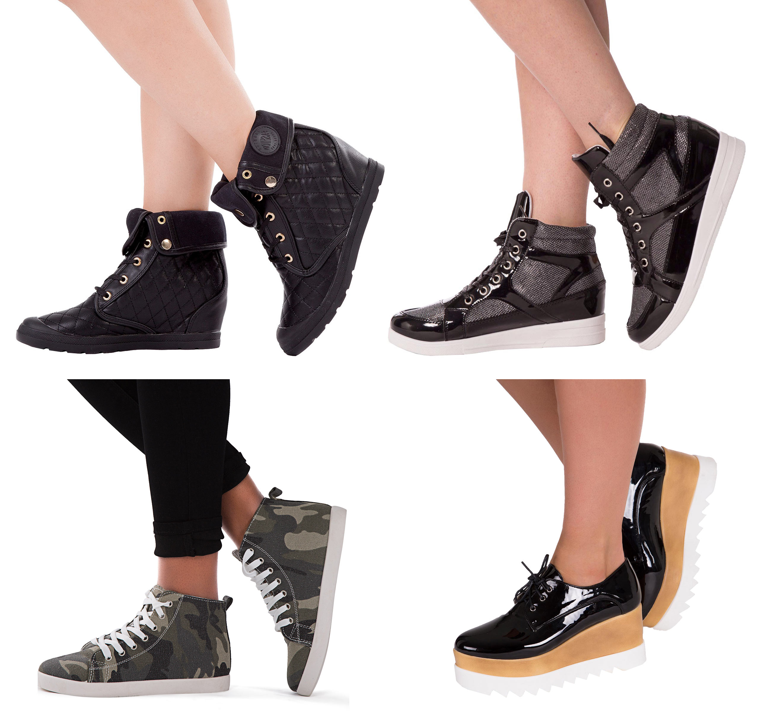 camouflage wedge shoes