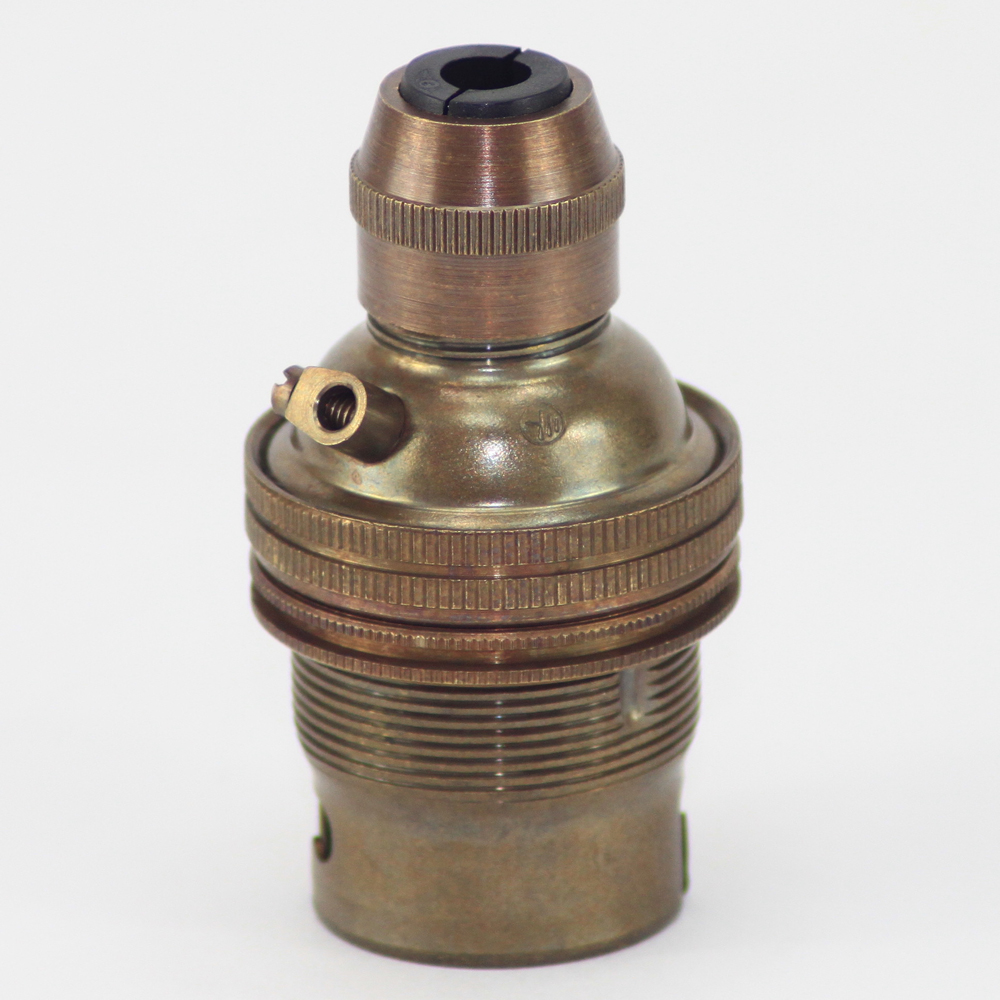 BC B22 Cap Pendant Lamp Holder With Cord grip Made In The