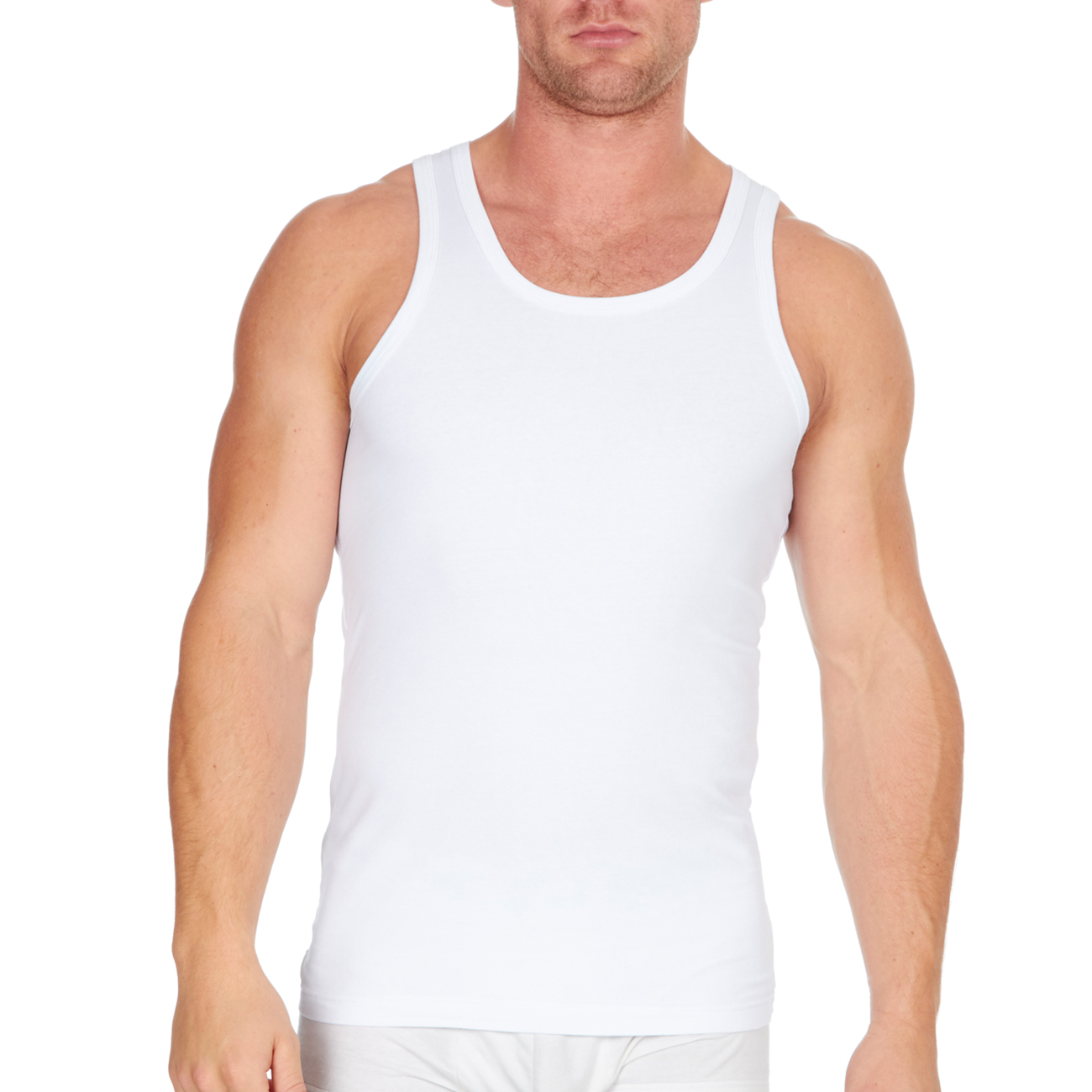 Fashion Mens Vest 100% Cotton Tanks Top 