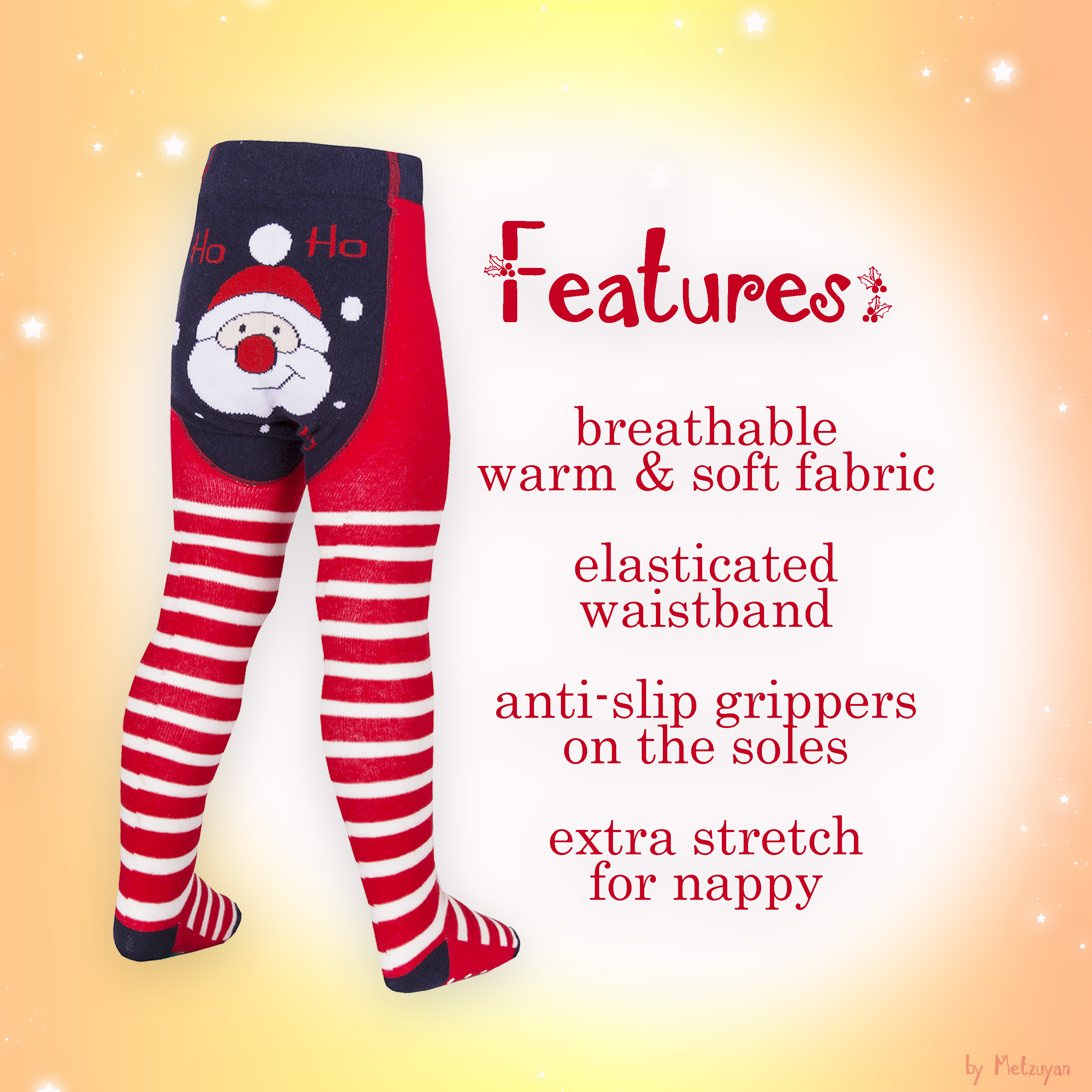 Baby Toddler Girls Boys Christmas Tights Cotton Rich Xmas Novelty