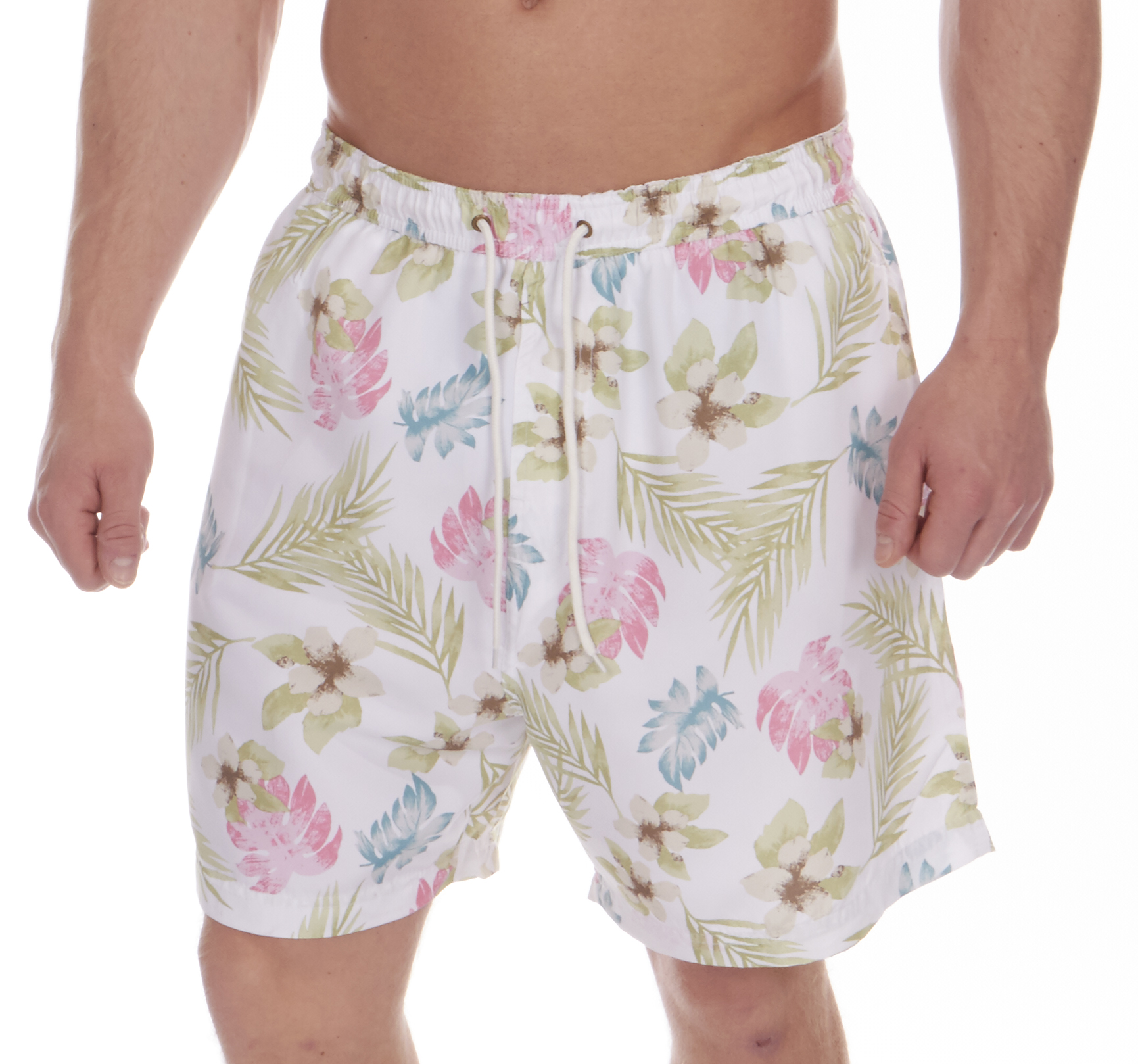 Mens Hawaiian Printed Swimming Shorts Swim Trunks Beach Holiday Summer Swimwear