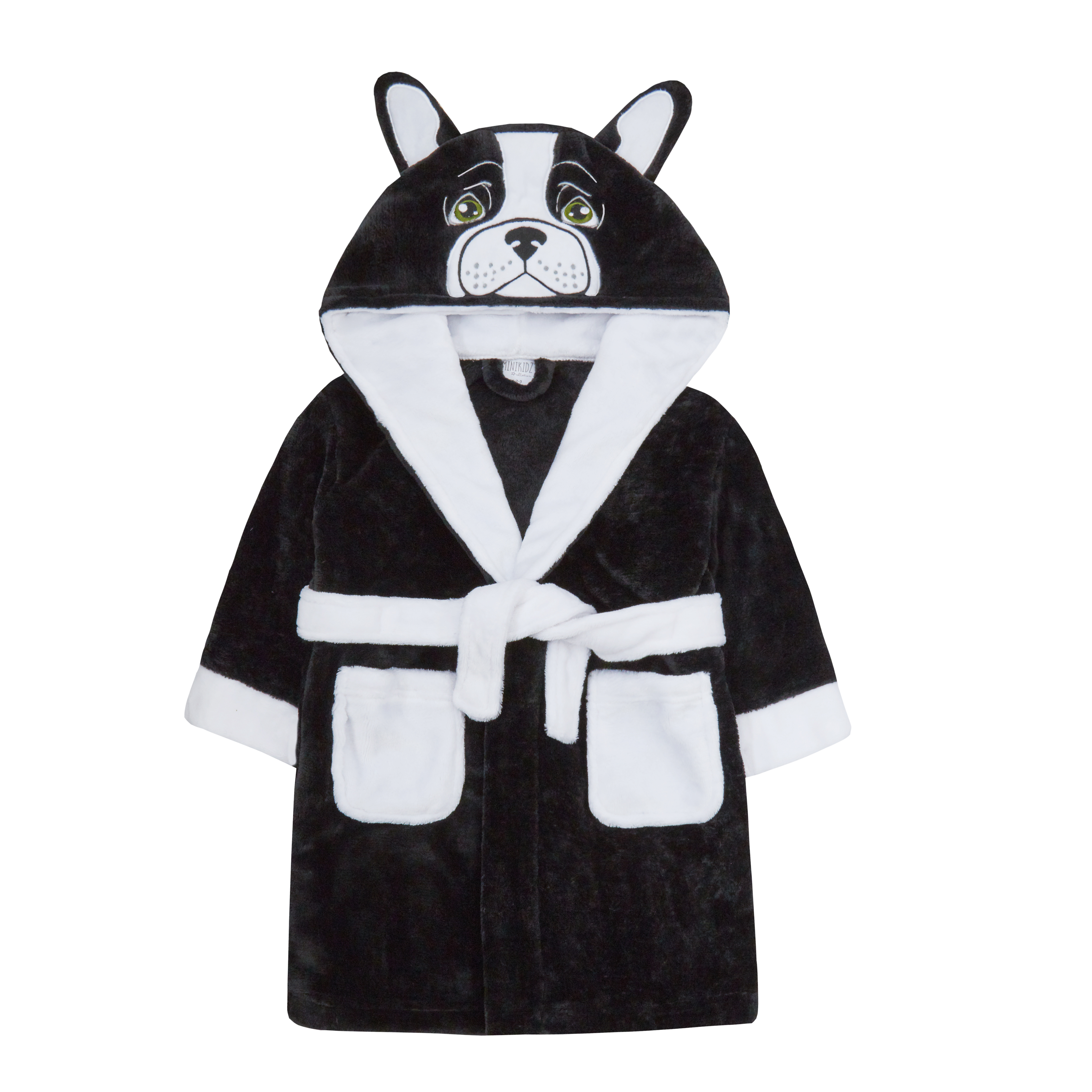 Metzuyan Girls Plush Fleece Cat Dressing Gown with Hood