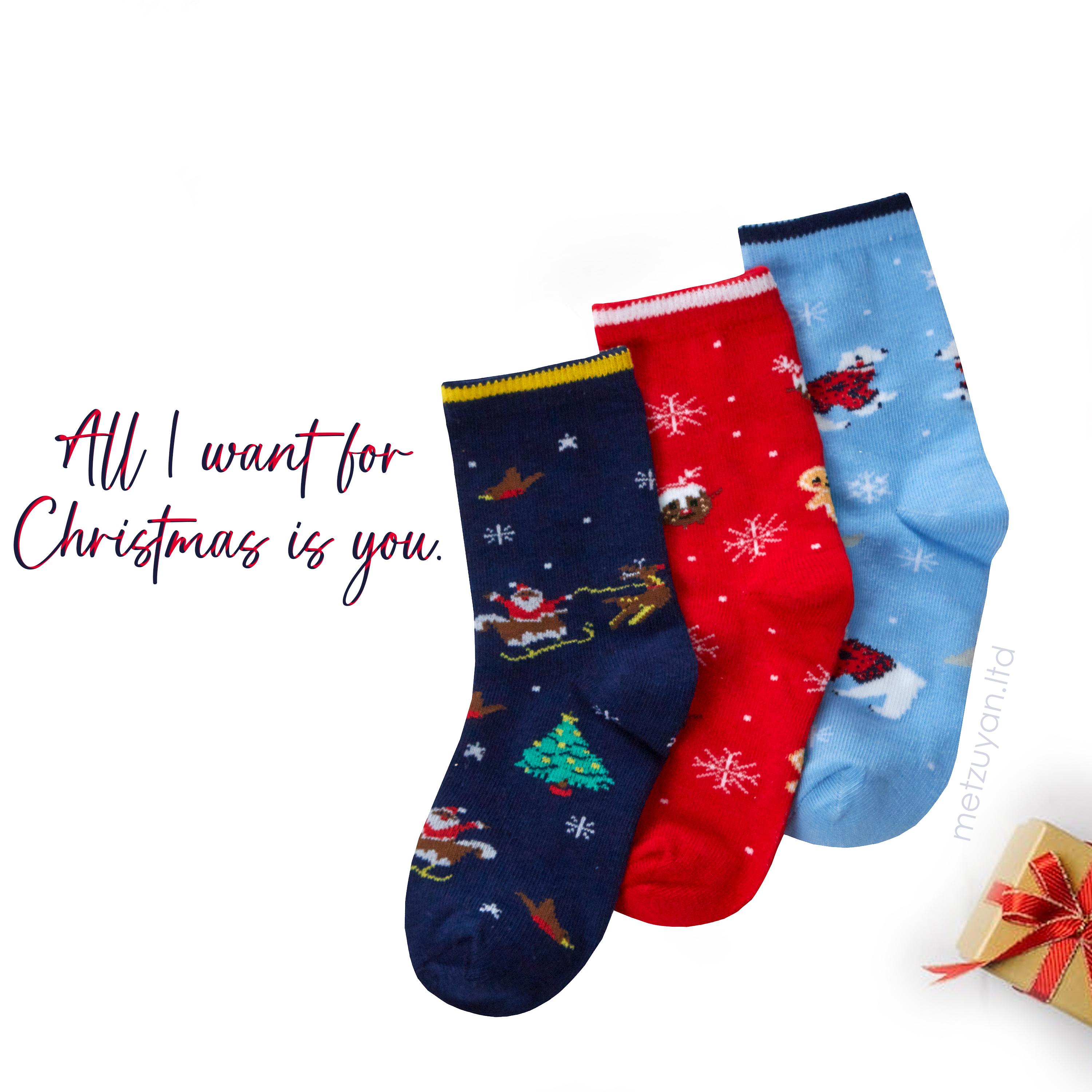 3 Pairs Kids Girls Boys Socks Novelty Christmas Xmas Socks Cotton Rich 6-3.5 UK - Picture 10 of 15