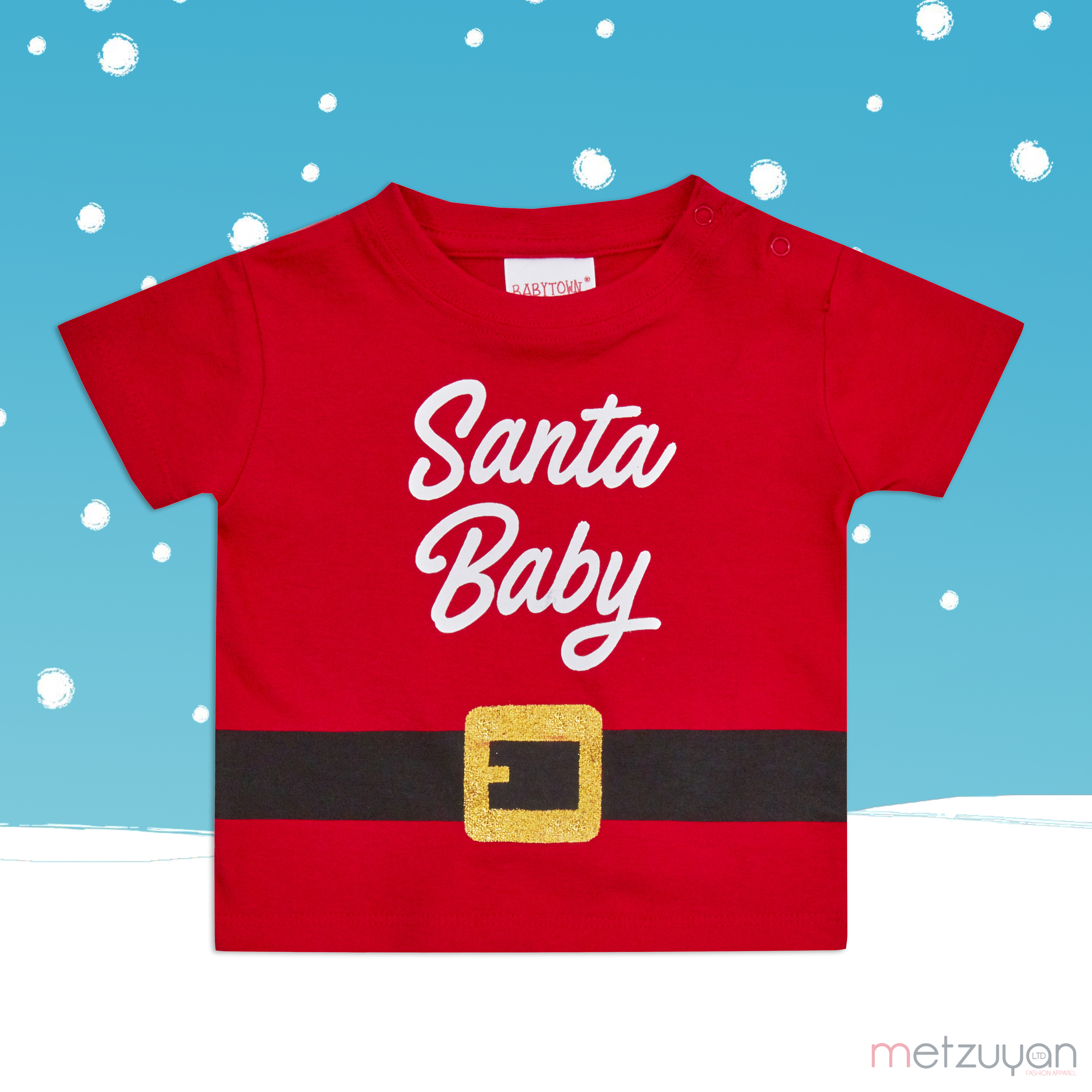 Baby Newborn Christmas T-shirt Xmas Novelty Cotton Girls Boys Top Santa Tee 