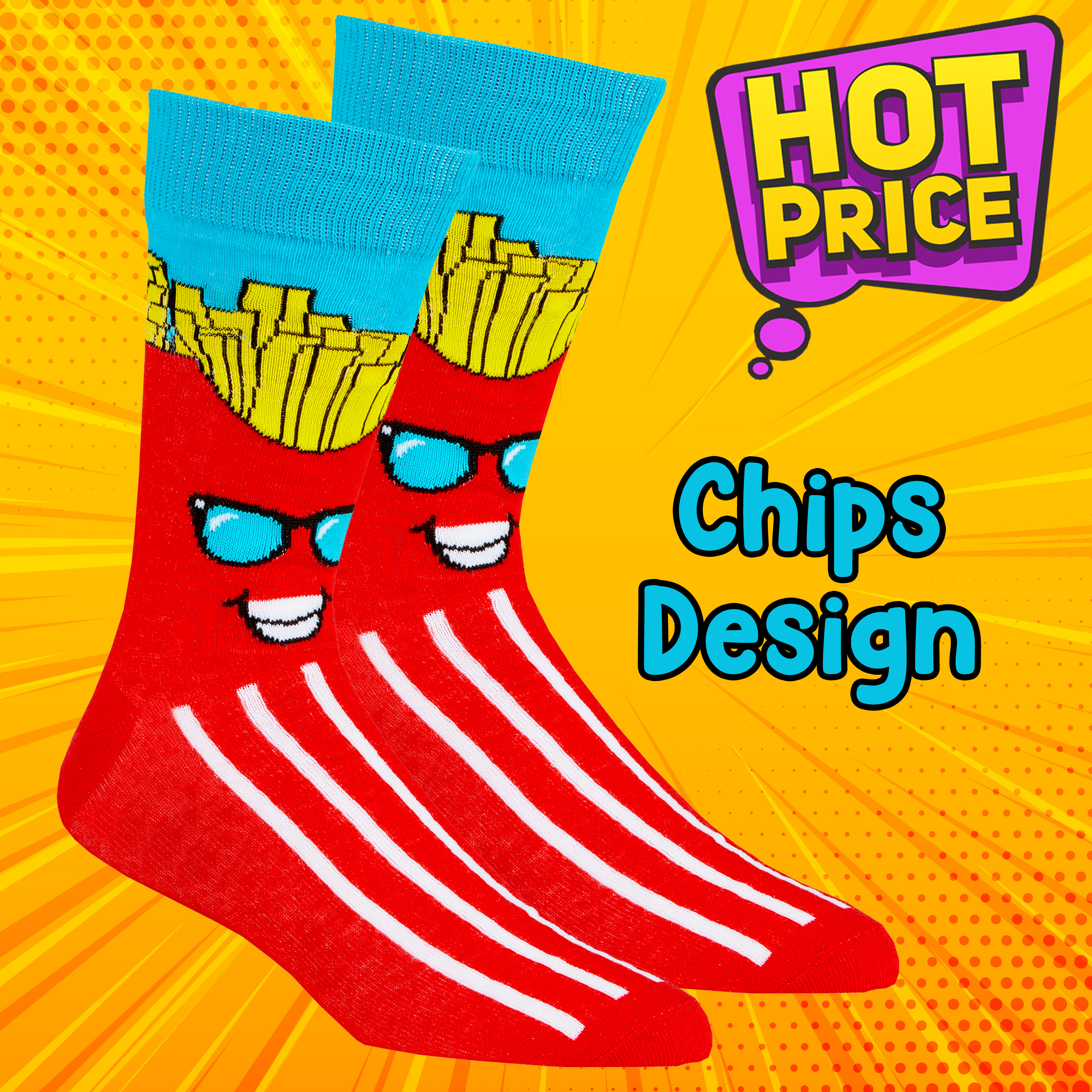Mens Funky Socks Crew Mid Calf Novelty Cartoon Funny Cotton Rich Gift Present UK - Picture 18 of 25