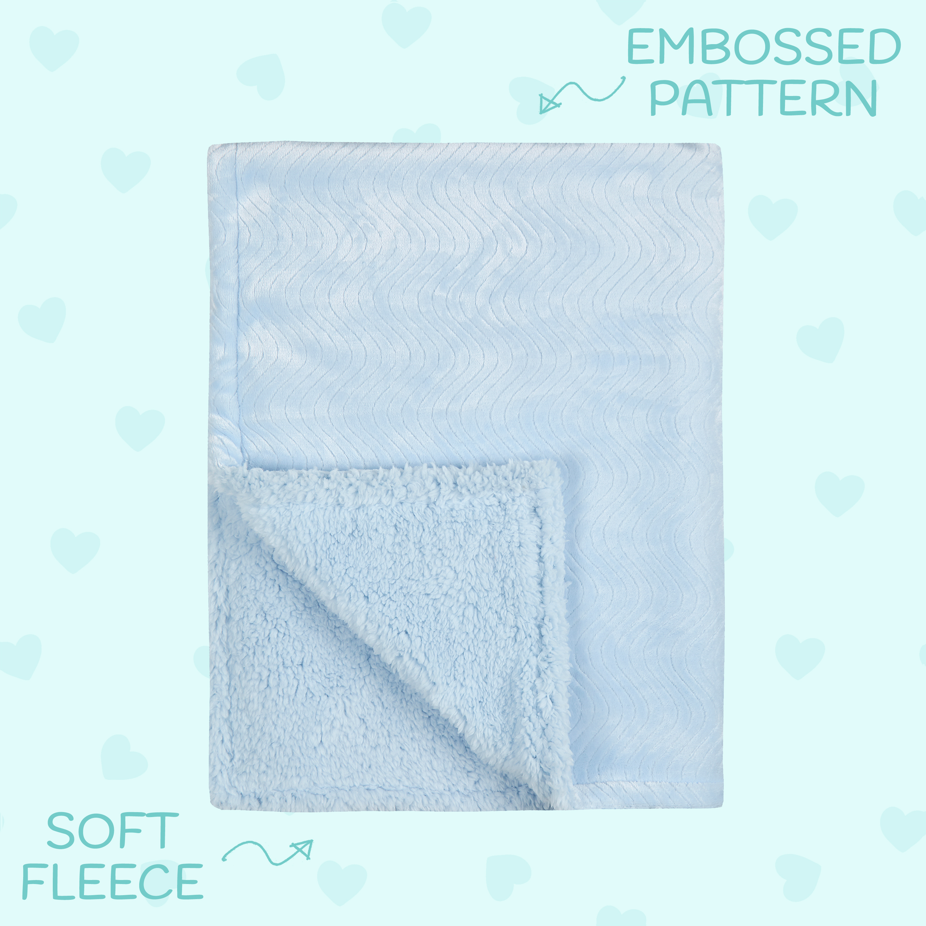 Baby Boys Girls Soft Blanket Pram Cot Moses Basket Crib Wrap Fleece Warm Gift - Picture 3 of 9
