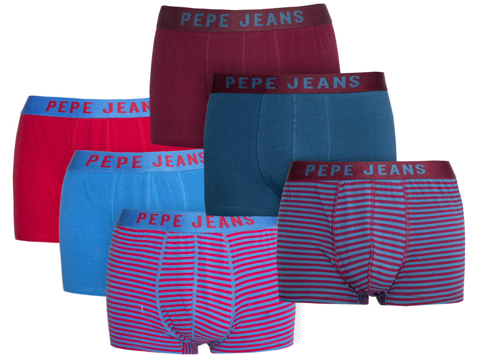 PEPE JEANS Mens Designer Casual Boxers Trunks Shorts 3 Pack Cotton New  Irving