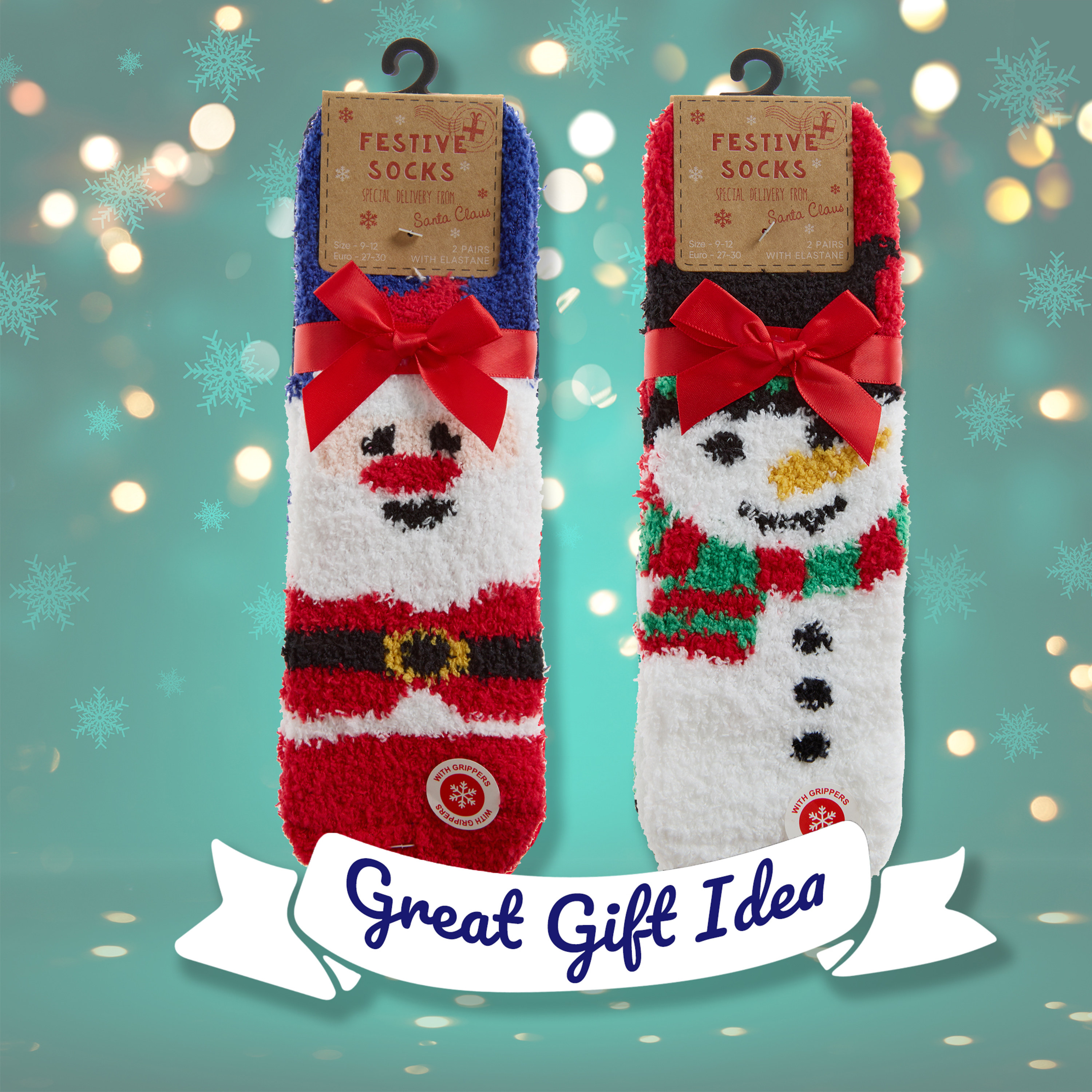 Kids Boys Girls Winter Christmas Fluffy Bed Socks Non Slip Xmas 6-8.5 up to 4-6 - Picture 12 of 37