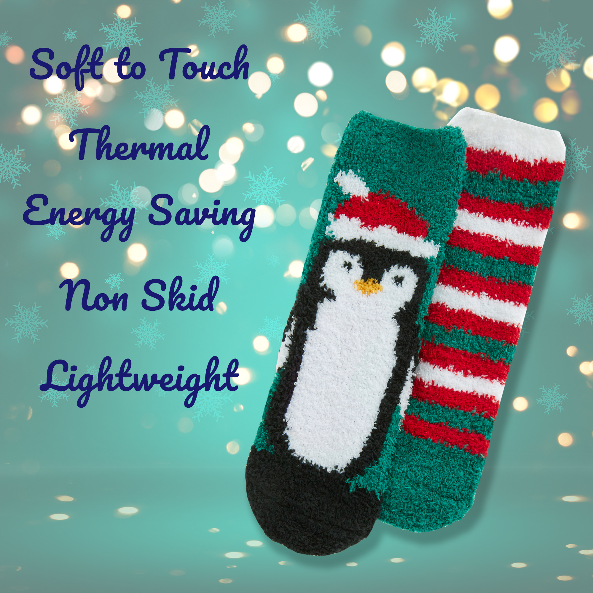 Kids Boys Girls Winter Christmas Fluffy Bed Socks Non Slip Xmas 6-8.5 up to 4-6 - Picture 17 of 37