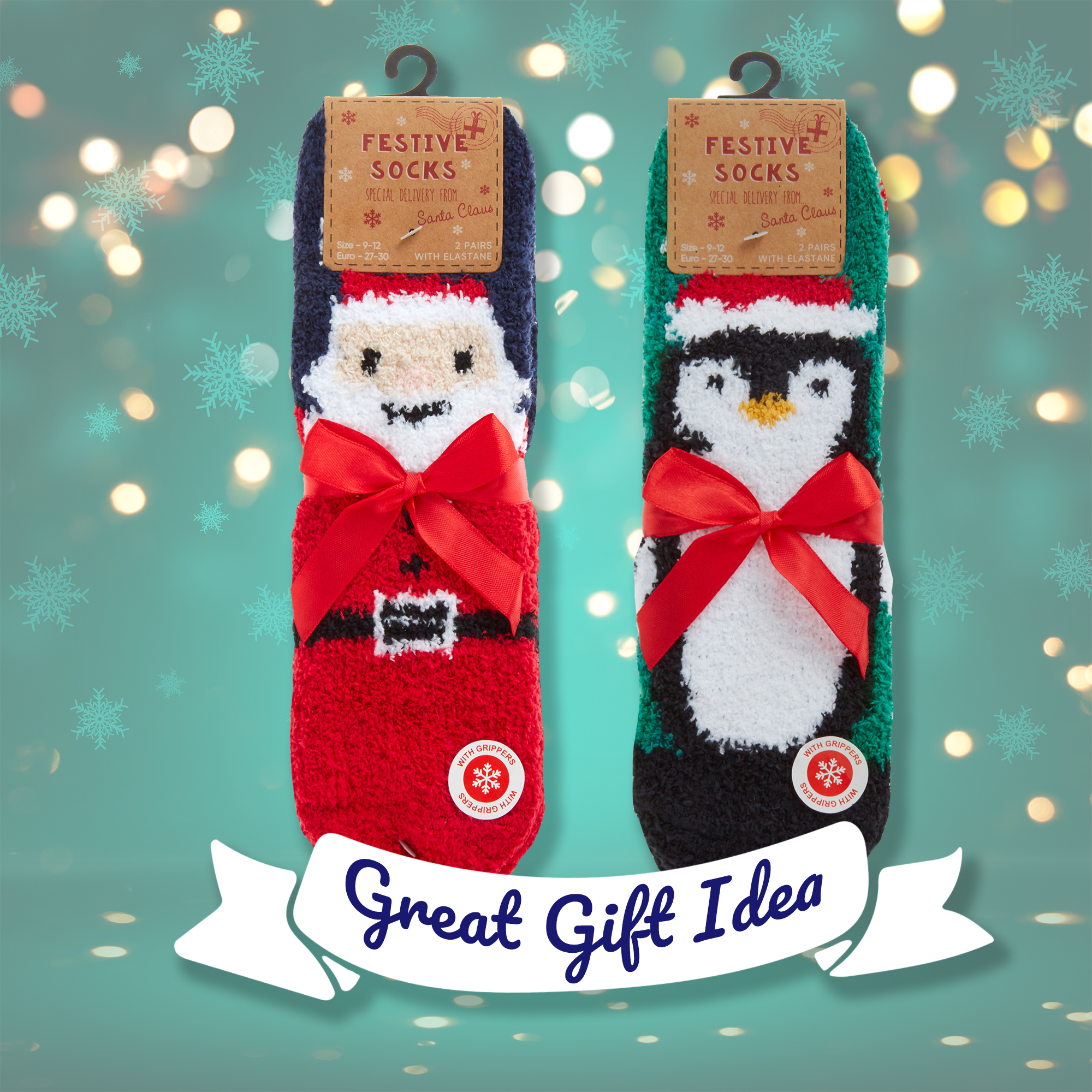 Kids Boys Girls Winter Christmas Fluffy Bed Socks Non Slip Xmas 6-8.5 up to 4-6 - Picture 24 of 37