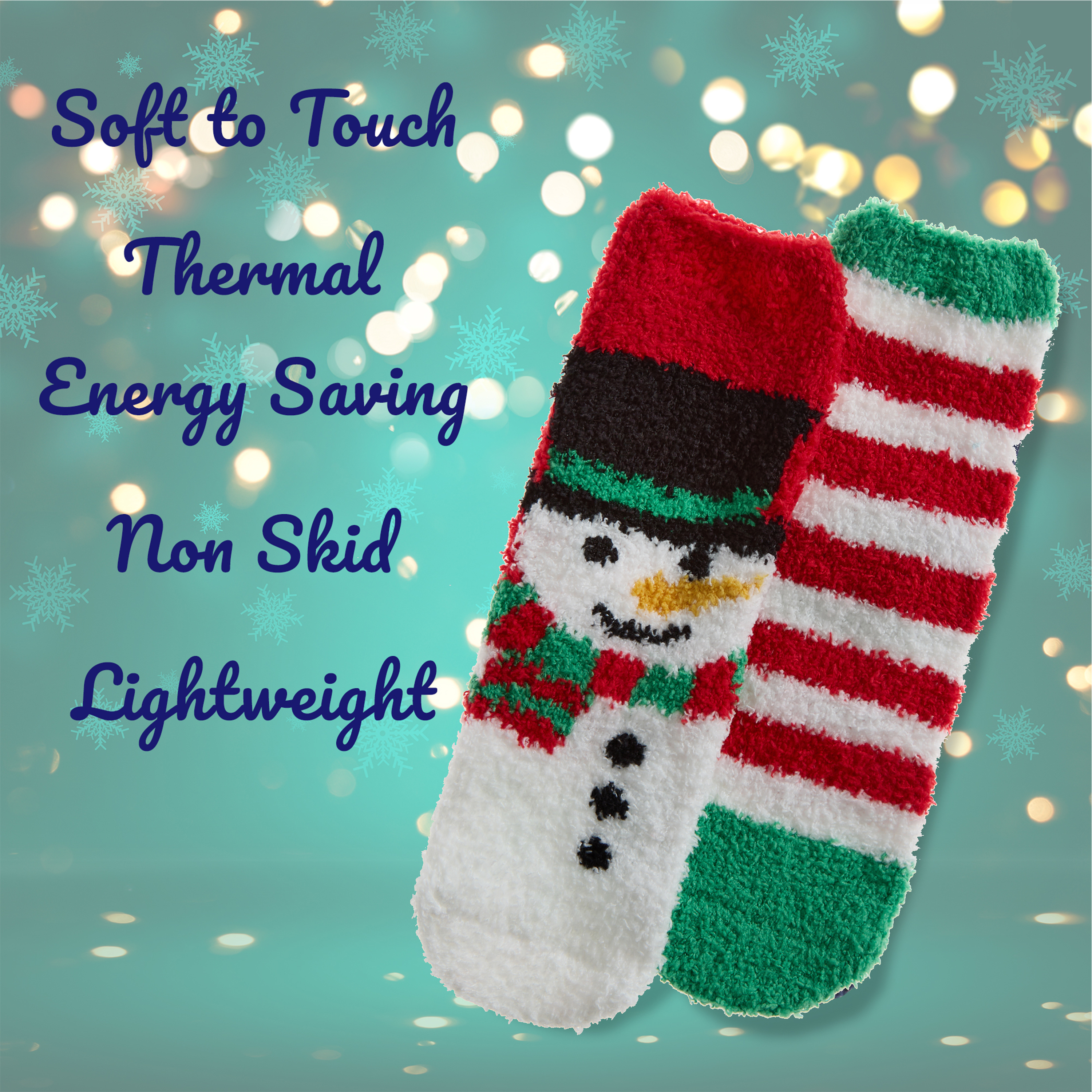 Kids Boys Girls Winter Christmas Fluffy Bed Socks Non Slip Xmas 6-8.5 up to 4-6 - Picture 29 of 37