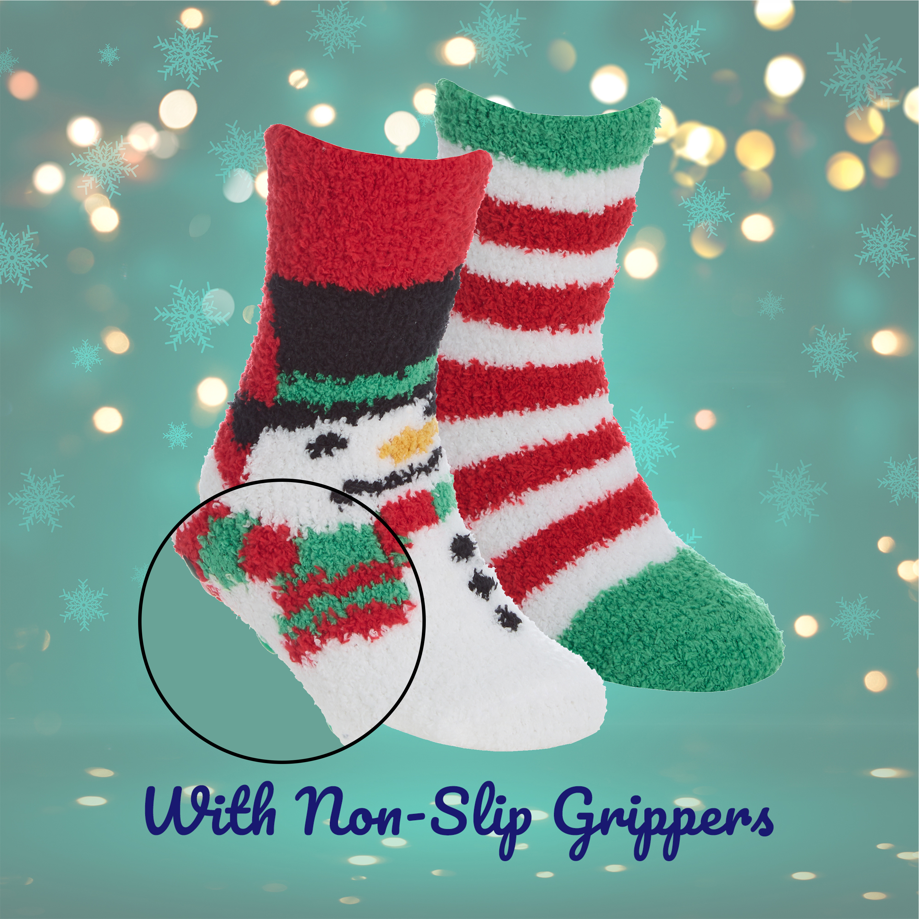 Kids Boys Girls Winter Christmas Fluffy Bed Socks Non Slip Xmas 6-8.5 up to 4-6 - Picture 28 of 37