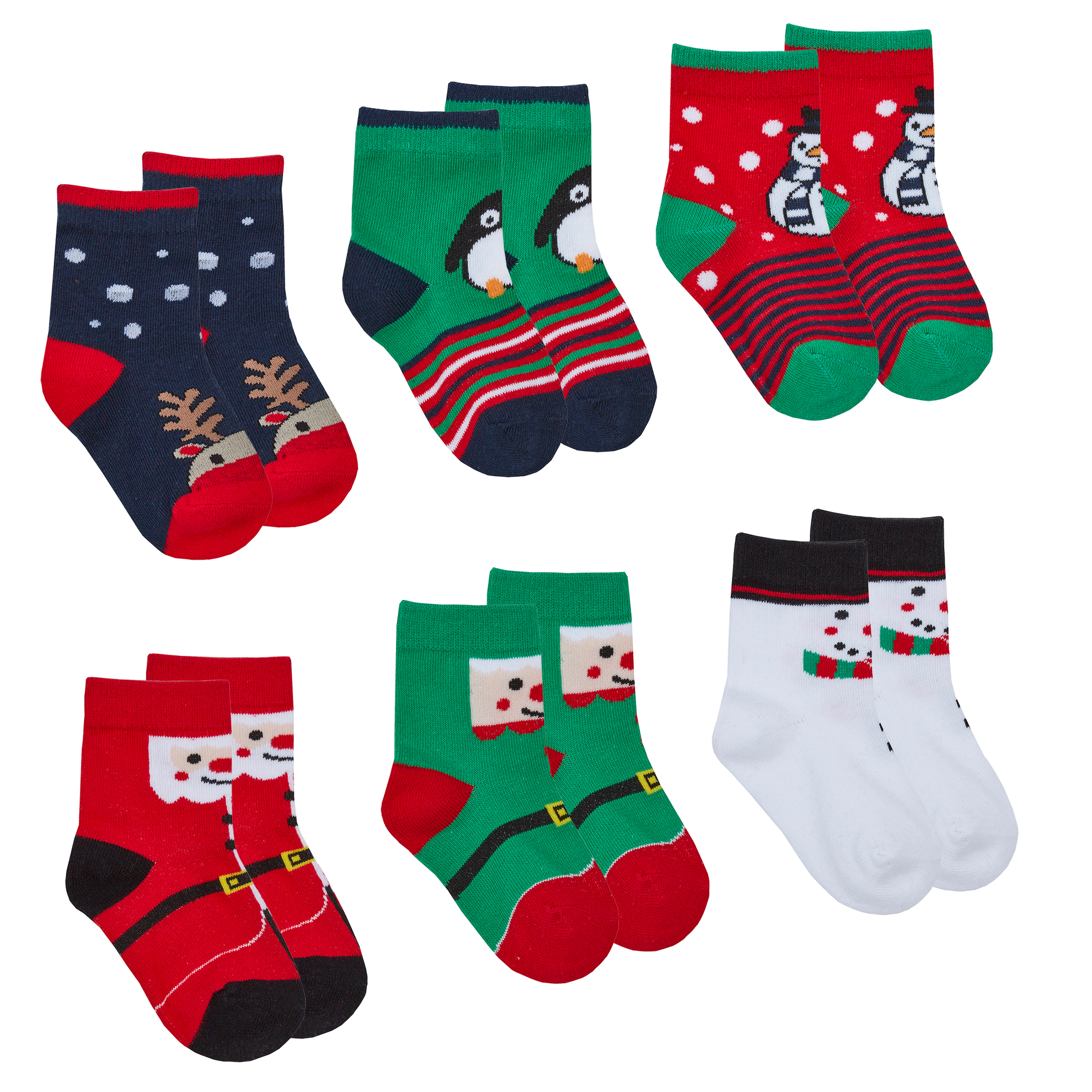 Baby Boys Girls First Christmas Xmas Novelty Cotton Rich Socks Santa Penguin Elf 