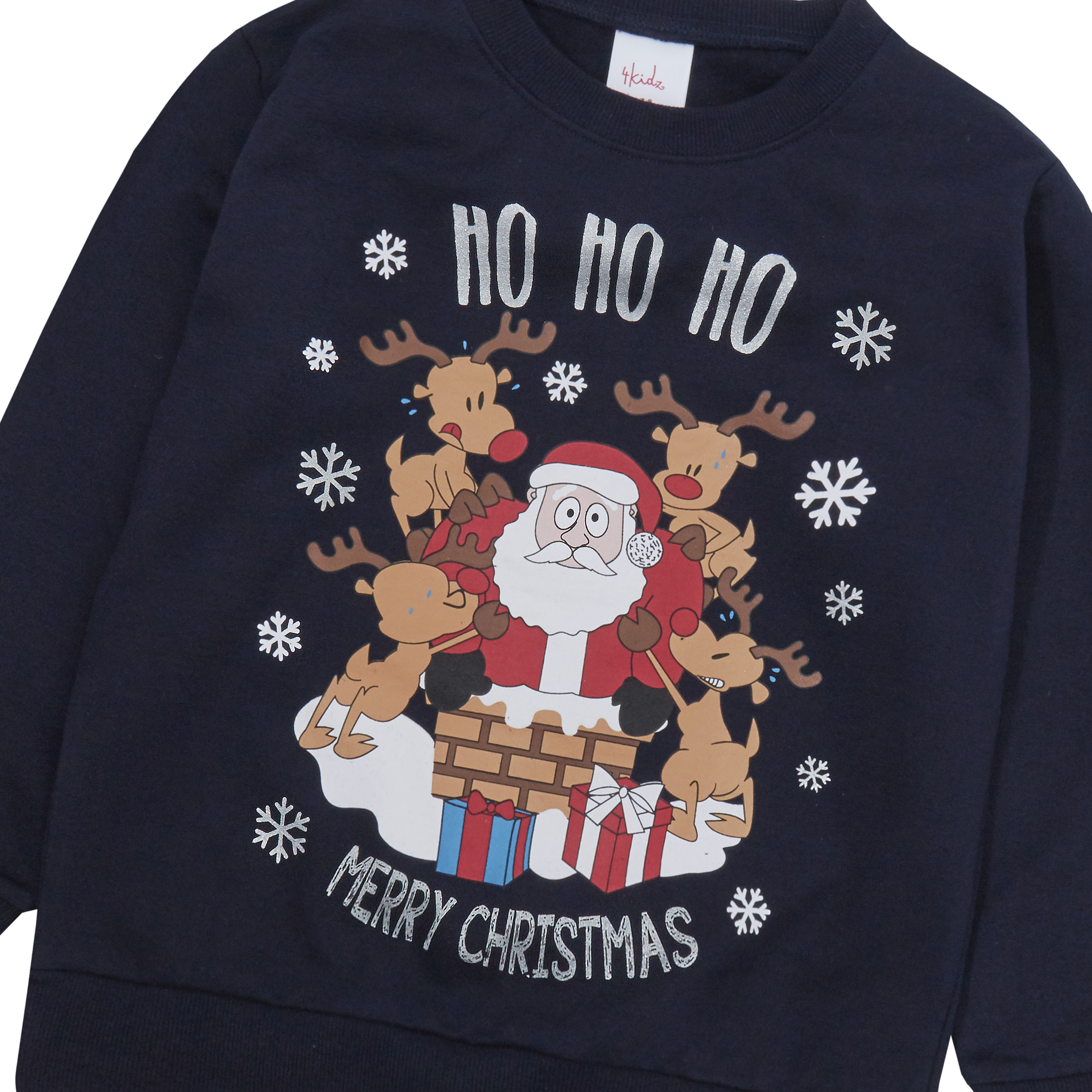 Childrens Kids Boys Girls Christmas Xmas Jumper Sweatshirt Pug Glitter Warm | eBay