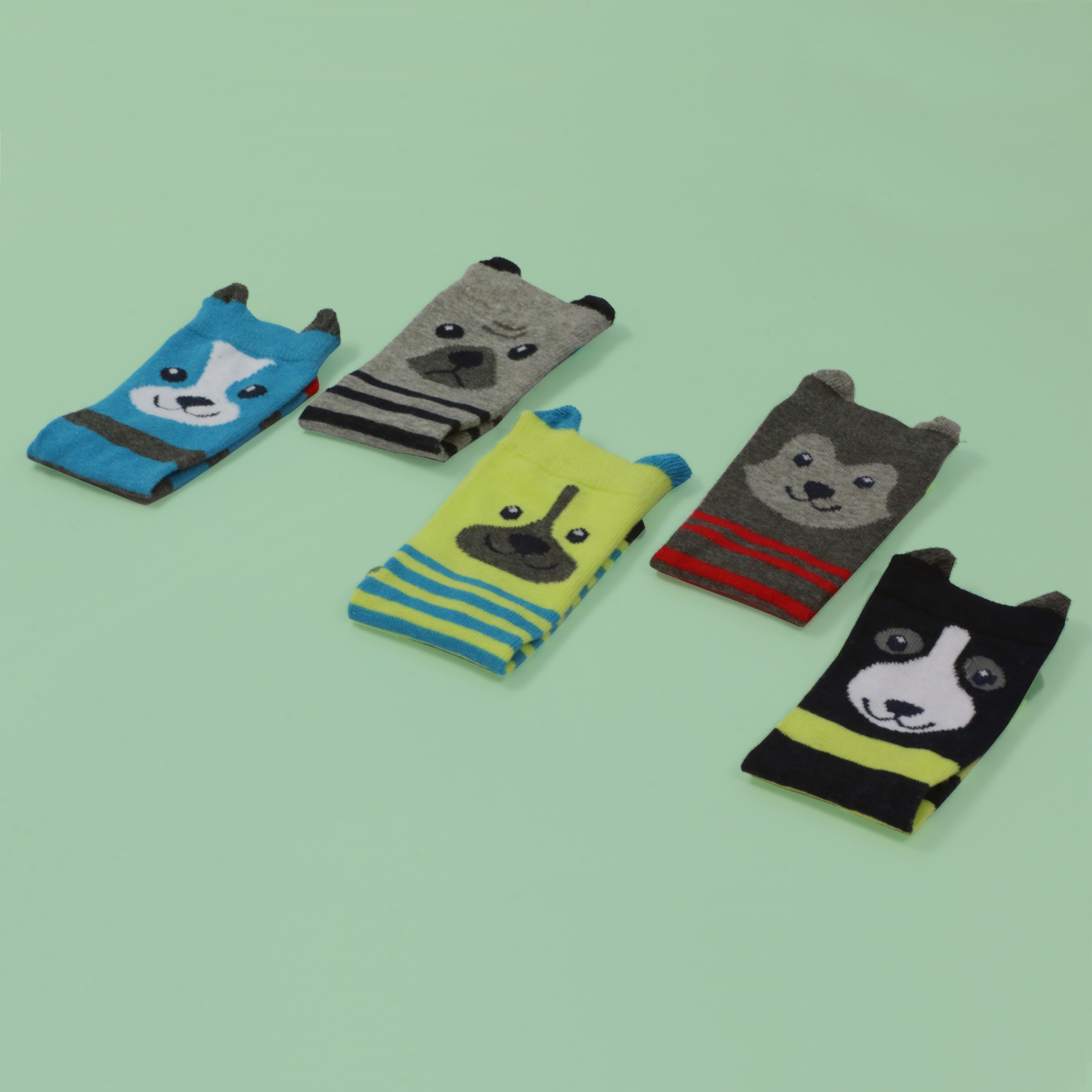 Niños Monstruos Lindos Coloridos Divertidos Extraños Geniales Calcetines Novedad Algodón Orejas Ricas 6-3.5 - Imagen 36 de 56