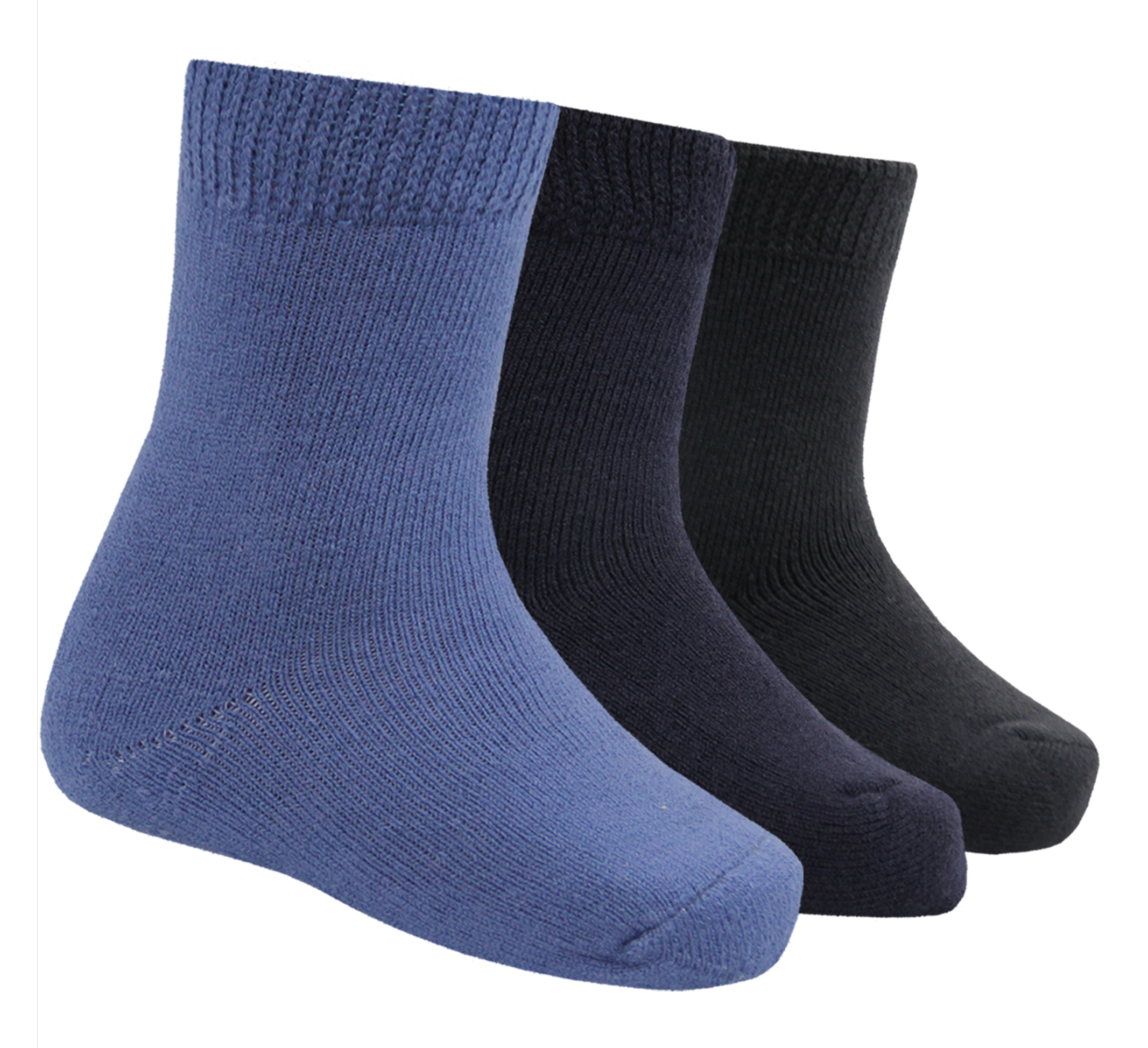 KIDS BOYS RED TAG 3 PAIRS WARM WINTER HEAT SOCKS THERMAL THICK TOG 1.2