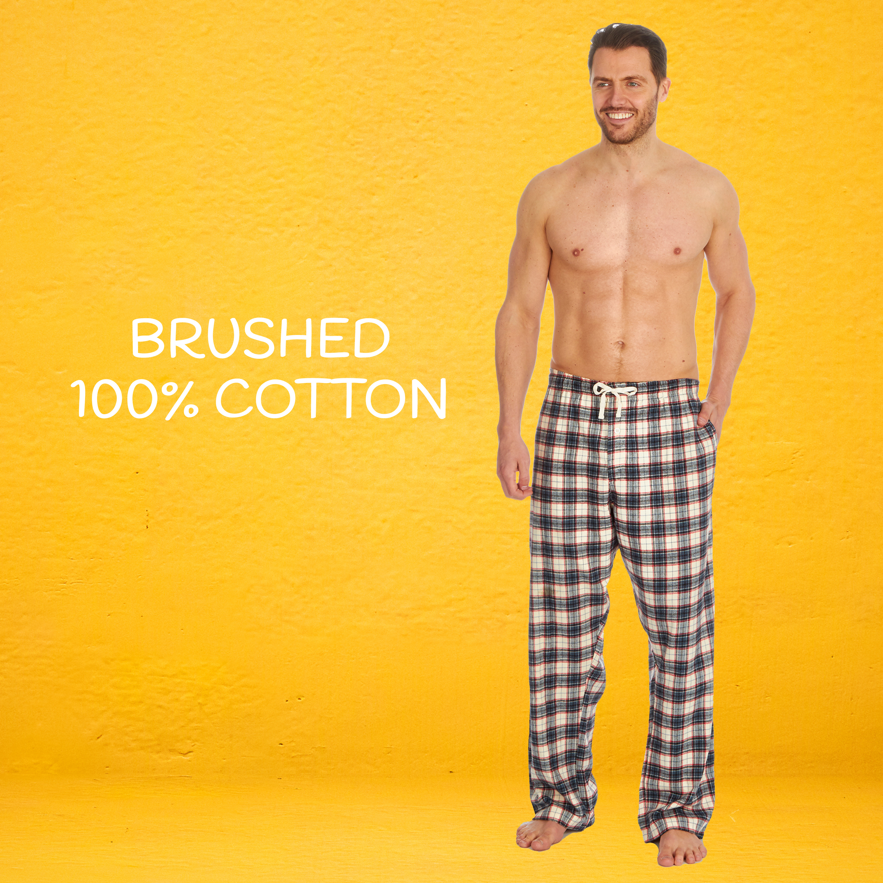 Details about   ex high street Mens brushed cotton checked lounge pj pyjama bottoms S-M-L-XL-XXL 