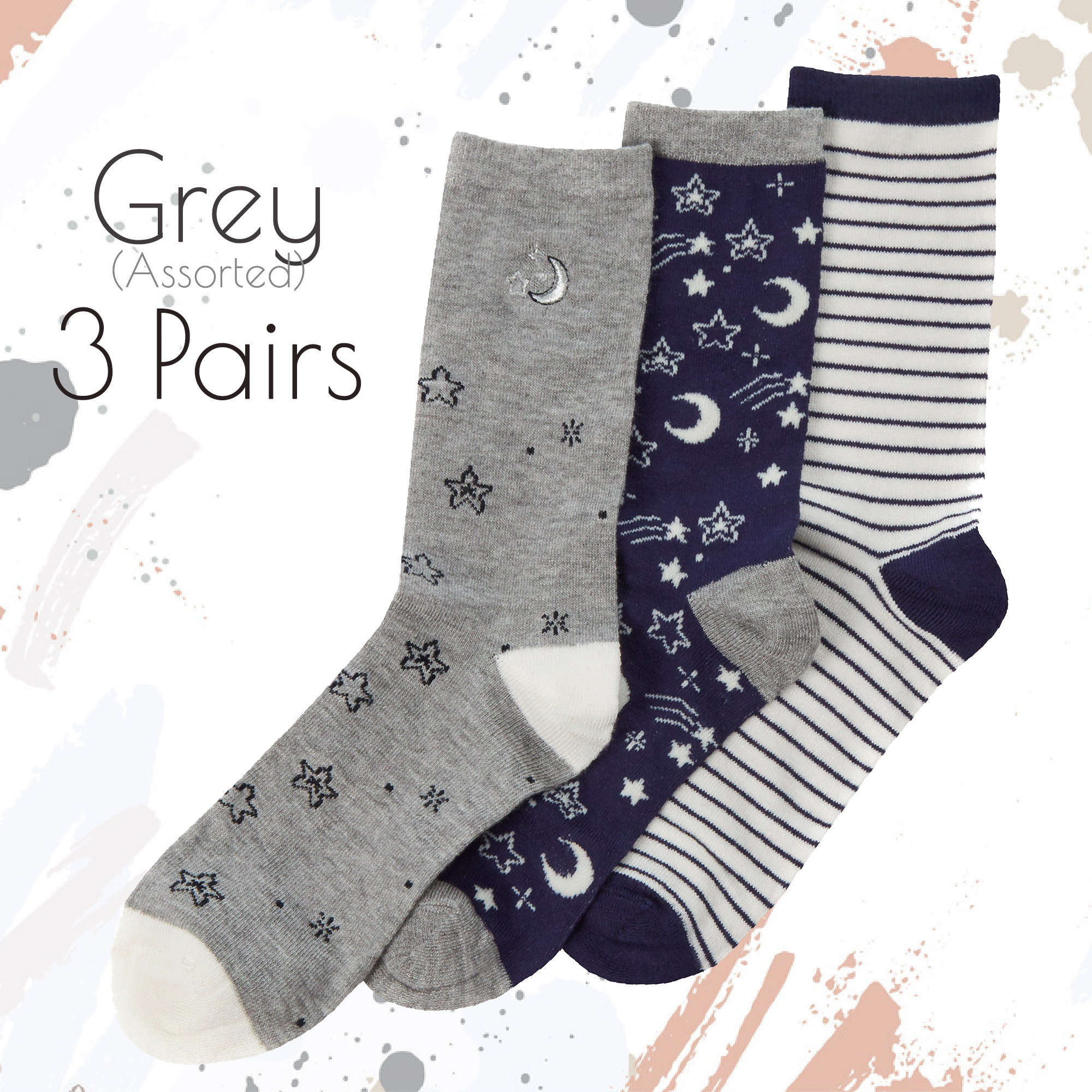 Ladies Bamboo Viscose Stripped Novelty Colourful Socks Novelty Popcorn Multipack - Picture 3 of 14