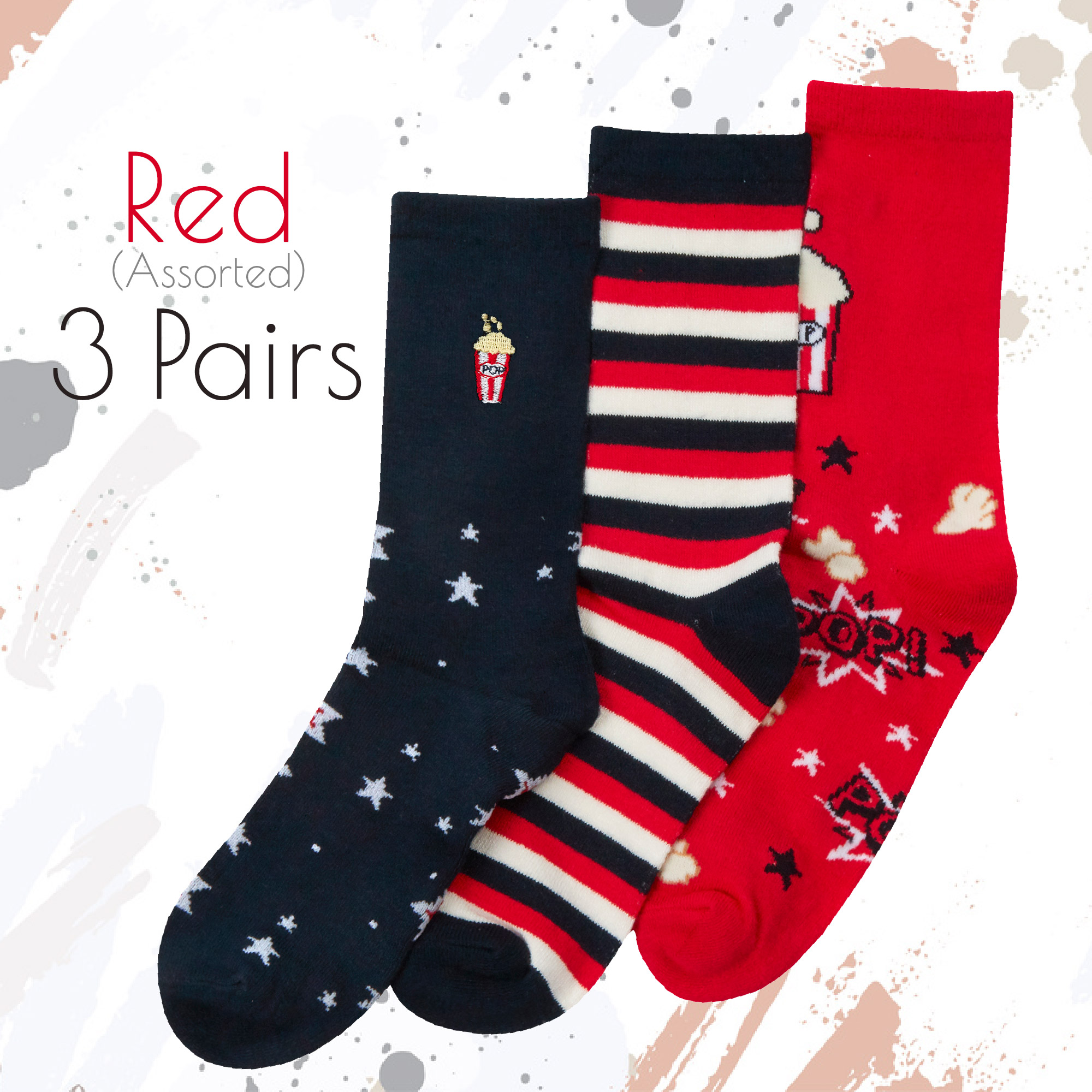 Ladies Bamboo Viscose Stripped Novelty Colourful Socks Novelty Popcorn Multipack - Picture 11 of 14