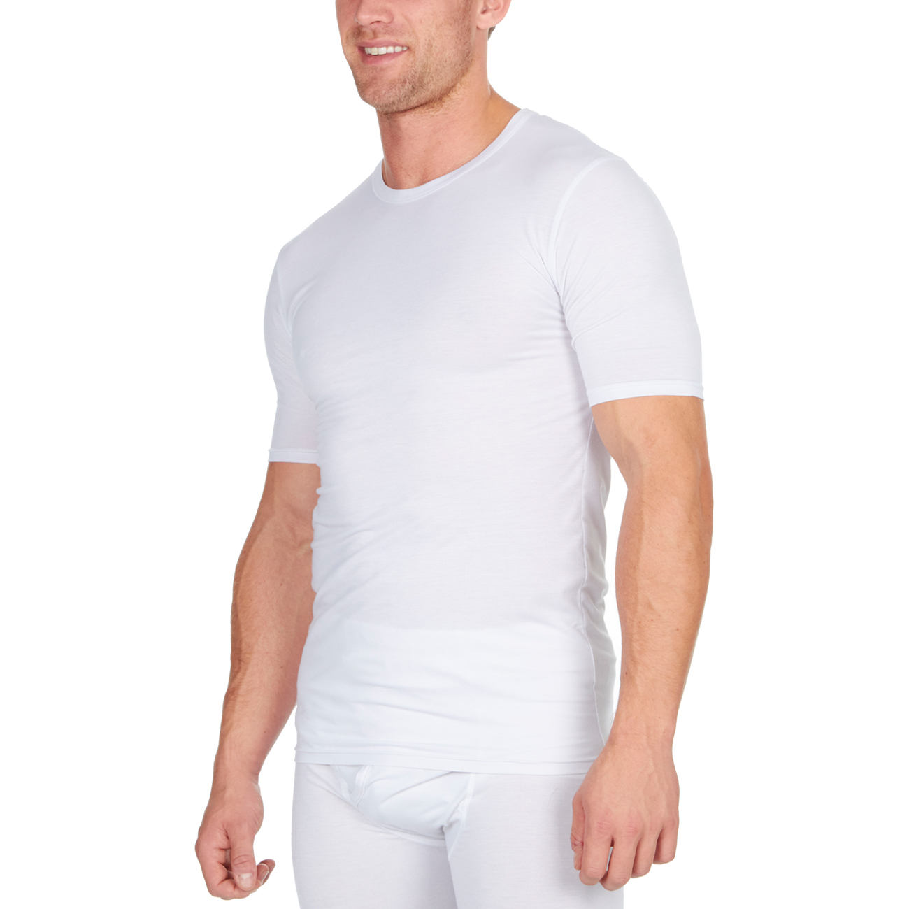 Mens Thermal Underwear Set Short Sleeve Top Bottoms Base Layer Winter Work S-2XL | eBay