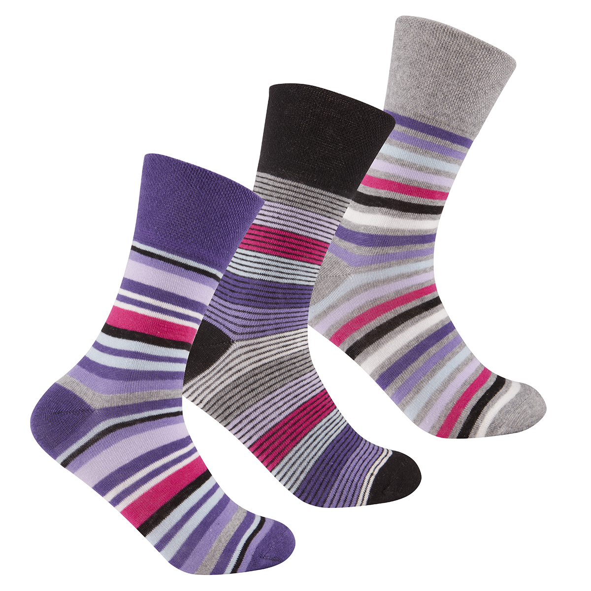 612 Pairs Ladies Womens Non Elastic Loose Top Socks Grip Diabetic