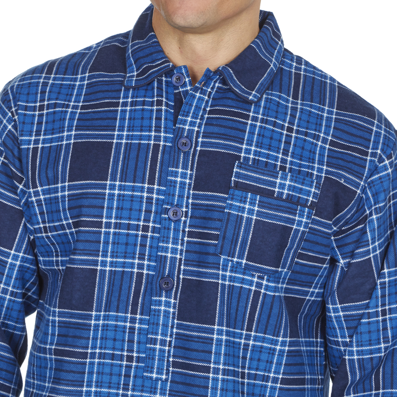 Mens Gents Long Sleeve Knee Length Nightshirt Sleepwear Traditional Nightwear UK | eBay
