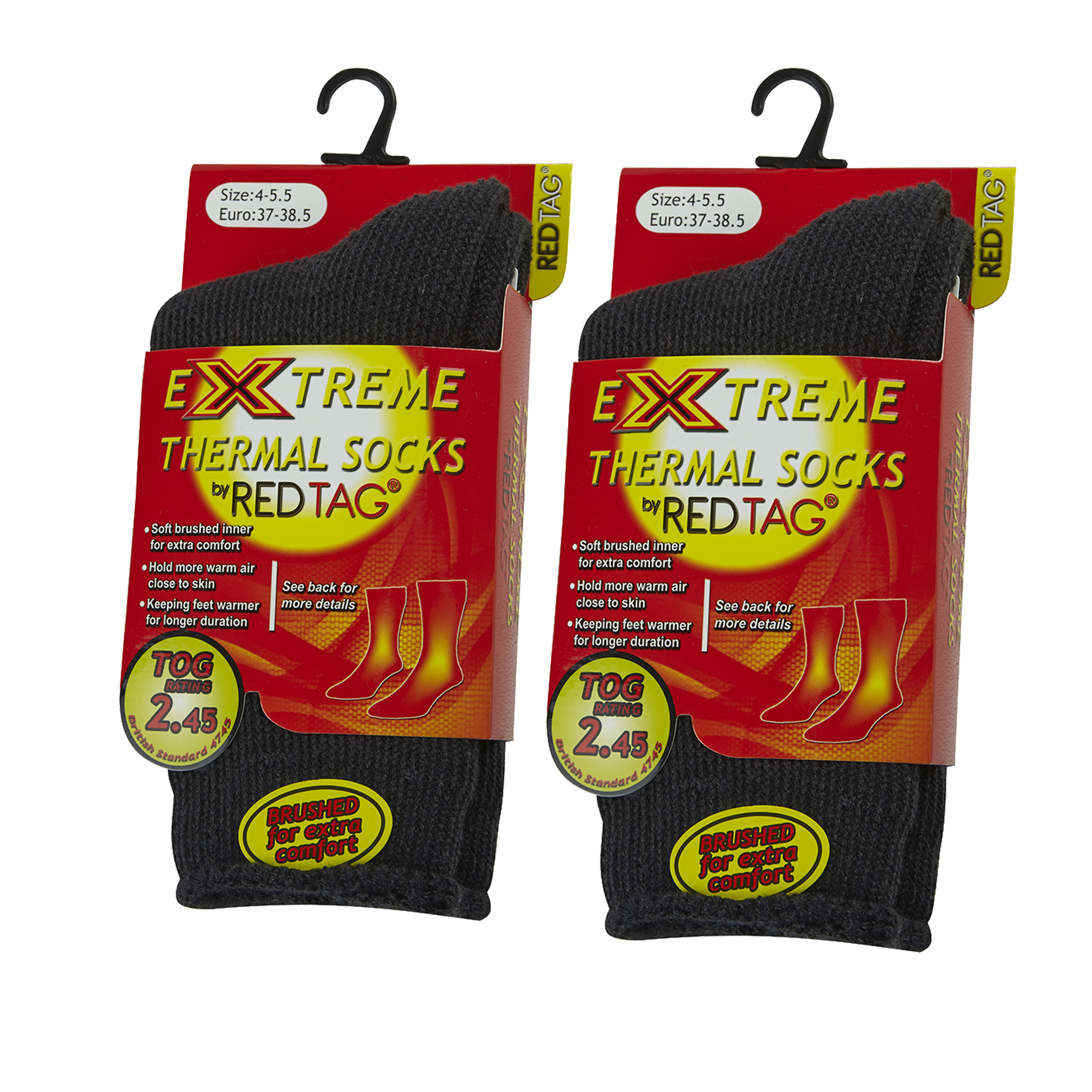 RED TAG Childrens Kids Boys Extreme Thermal Socks Plain TOG 2.45 Warm Winter