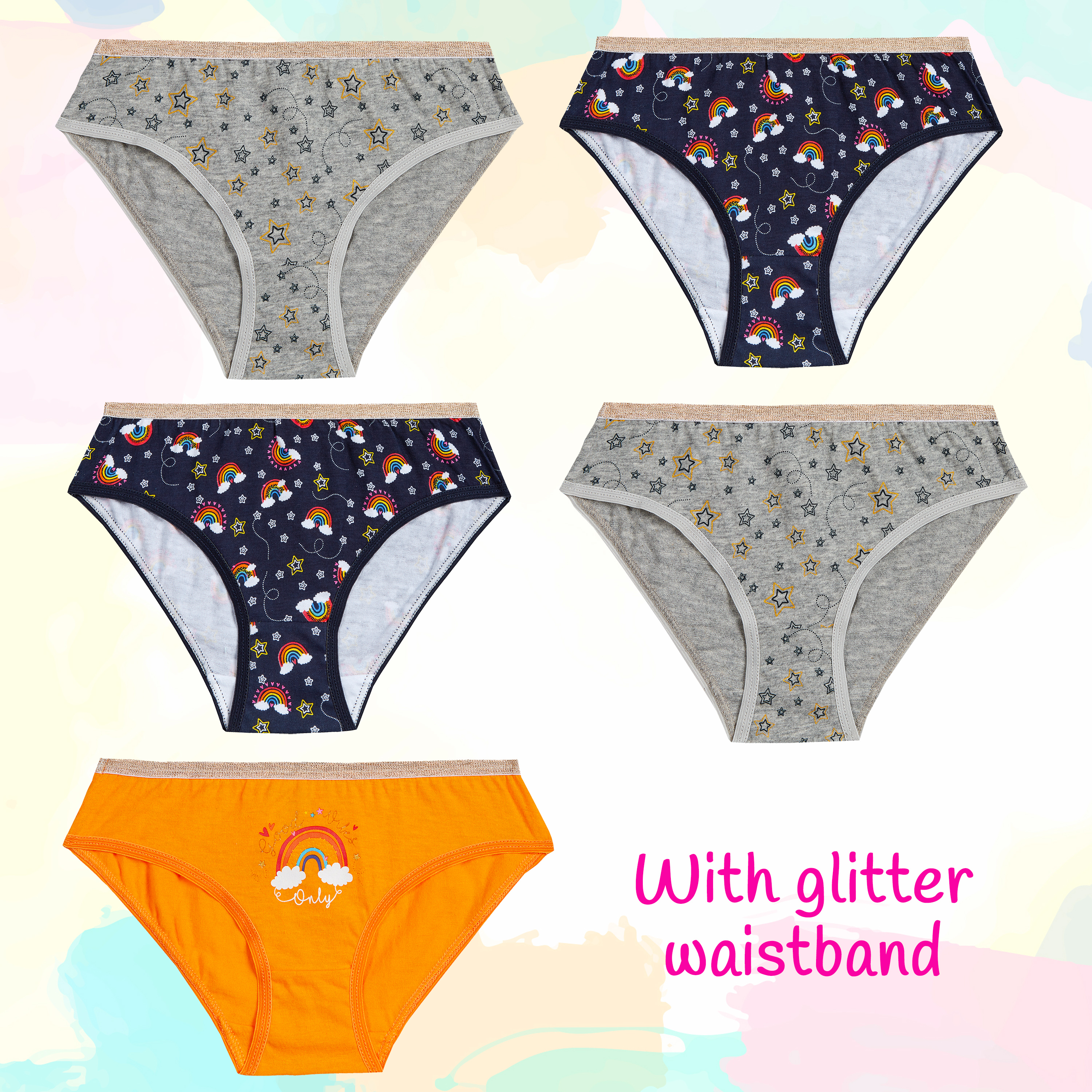 Paquete de 5 pares de brifas knickers multicompra pantalones ricos en algodón ropa interior - Imagen 27 de 34