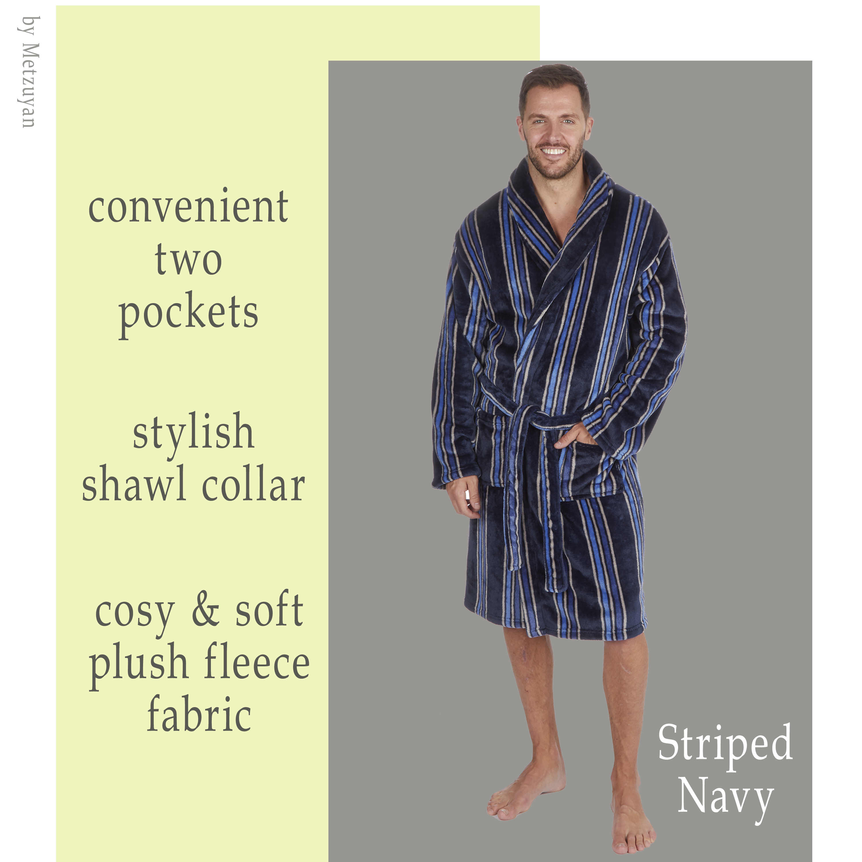 Rikay Mens Clothes Full Length Coral Fleece Robe Dressing Gown Colorblock Bathrobe Towelling Robe Plus Size S-5XL 