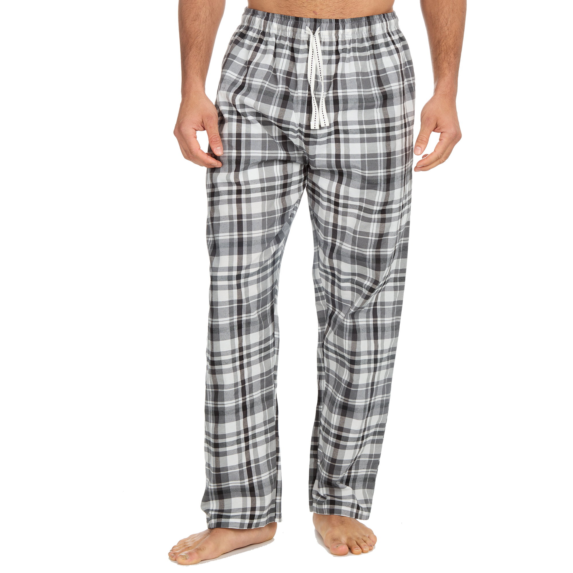Mens Woven Pyjama Bottoms Long Pants PJ's Trousers Nightwear Lounge Pants S-XXL - Picture 2 of 25