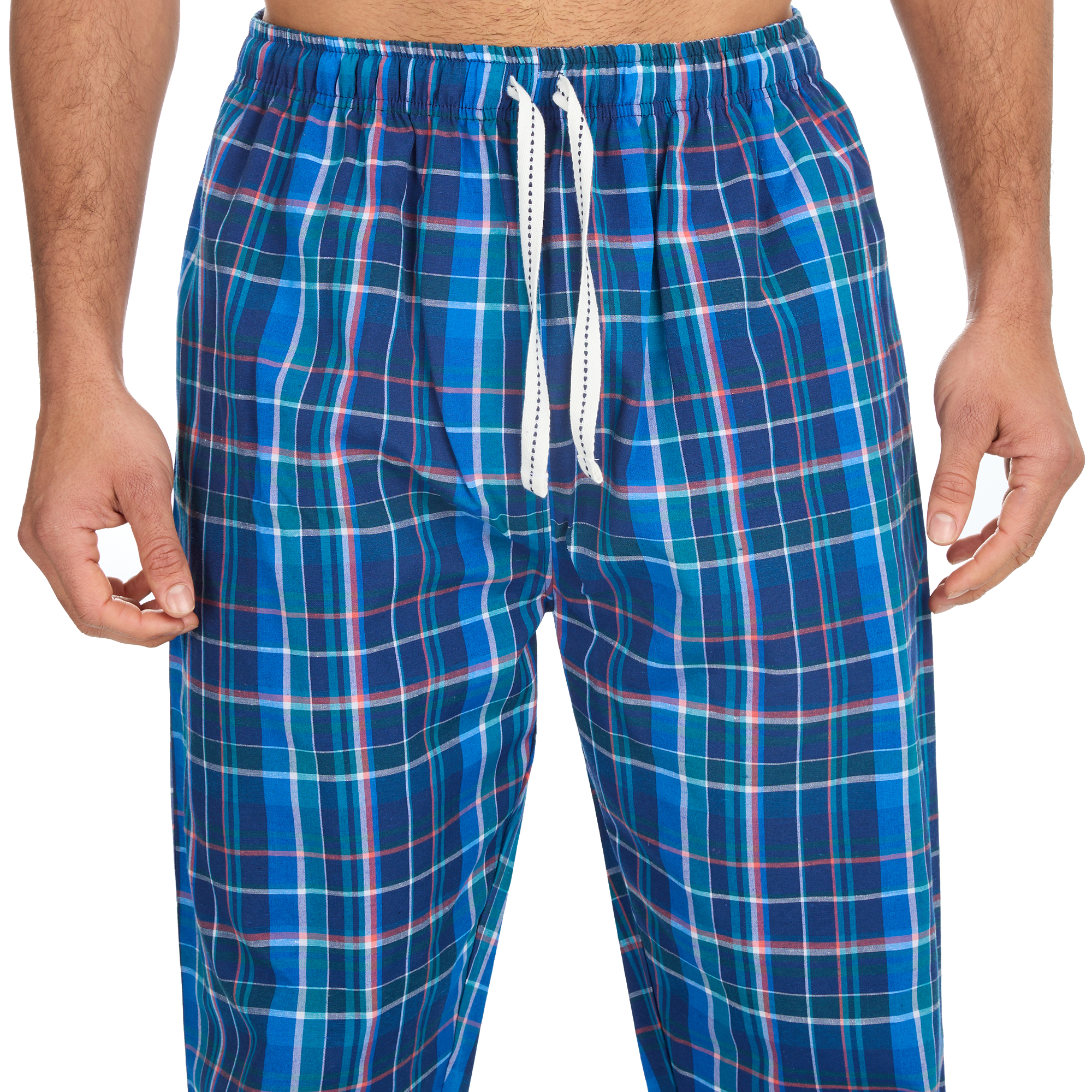 Mens Woven Pyjama Bottoms Long Pants PJ's Trousers Nightwear Lounge Pants S-XXL - Picture 17 of 25