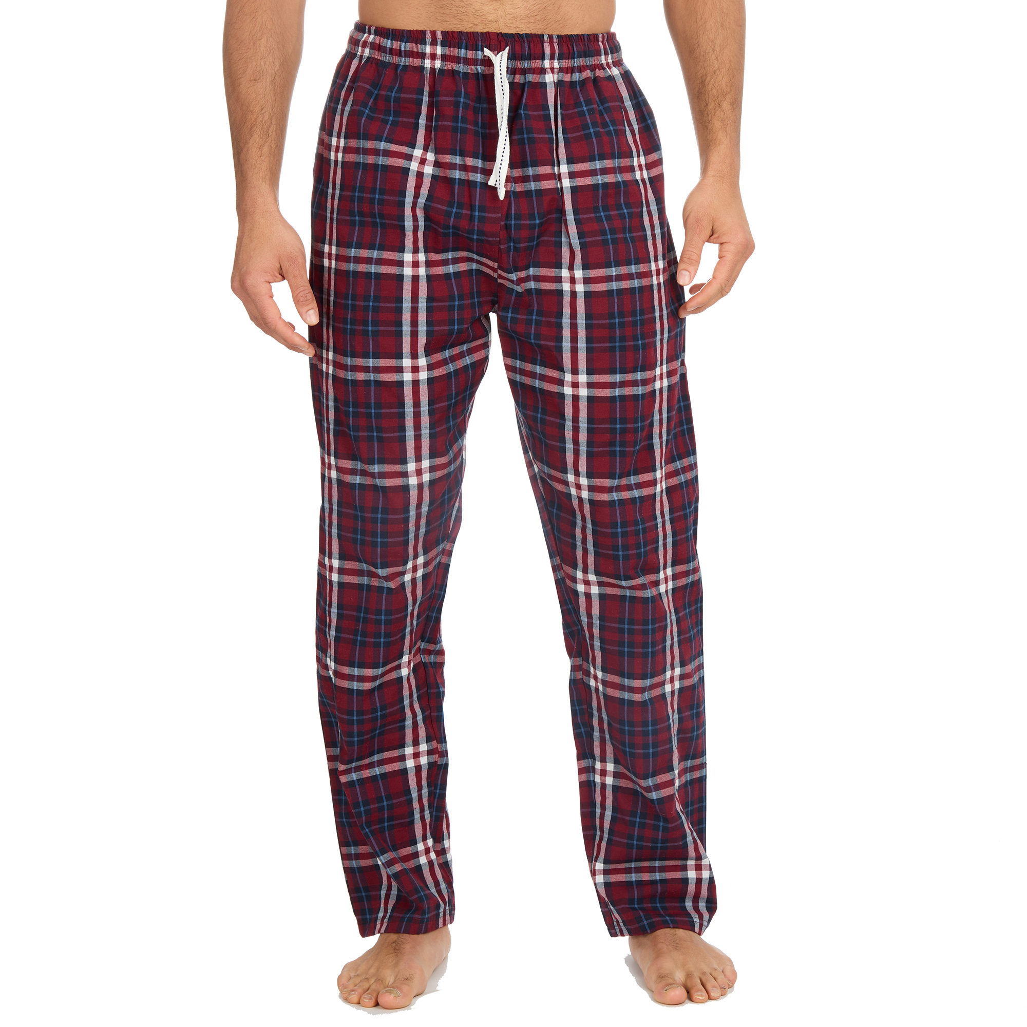 Mens Woven Pyjama Bottoms Long Pants PJ's Trousers Nightwear Lounge Pants S-XXL - Picture 20 of 25