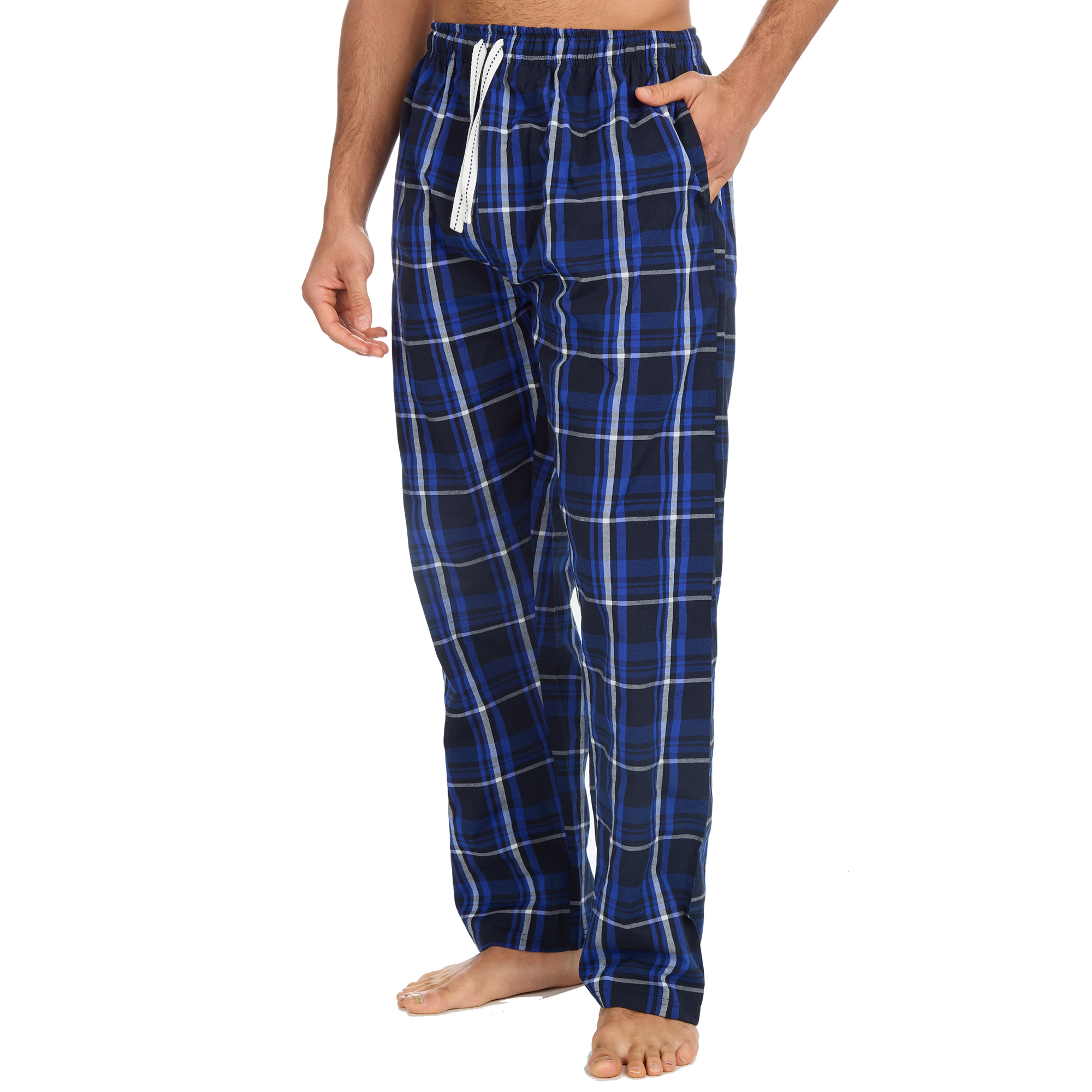 Mens Woven Pyjama Bottoms Long Pants PJ's Trousers Nightwear Lounge Pants S-XXL - Picture 8 of 25