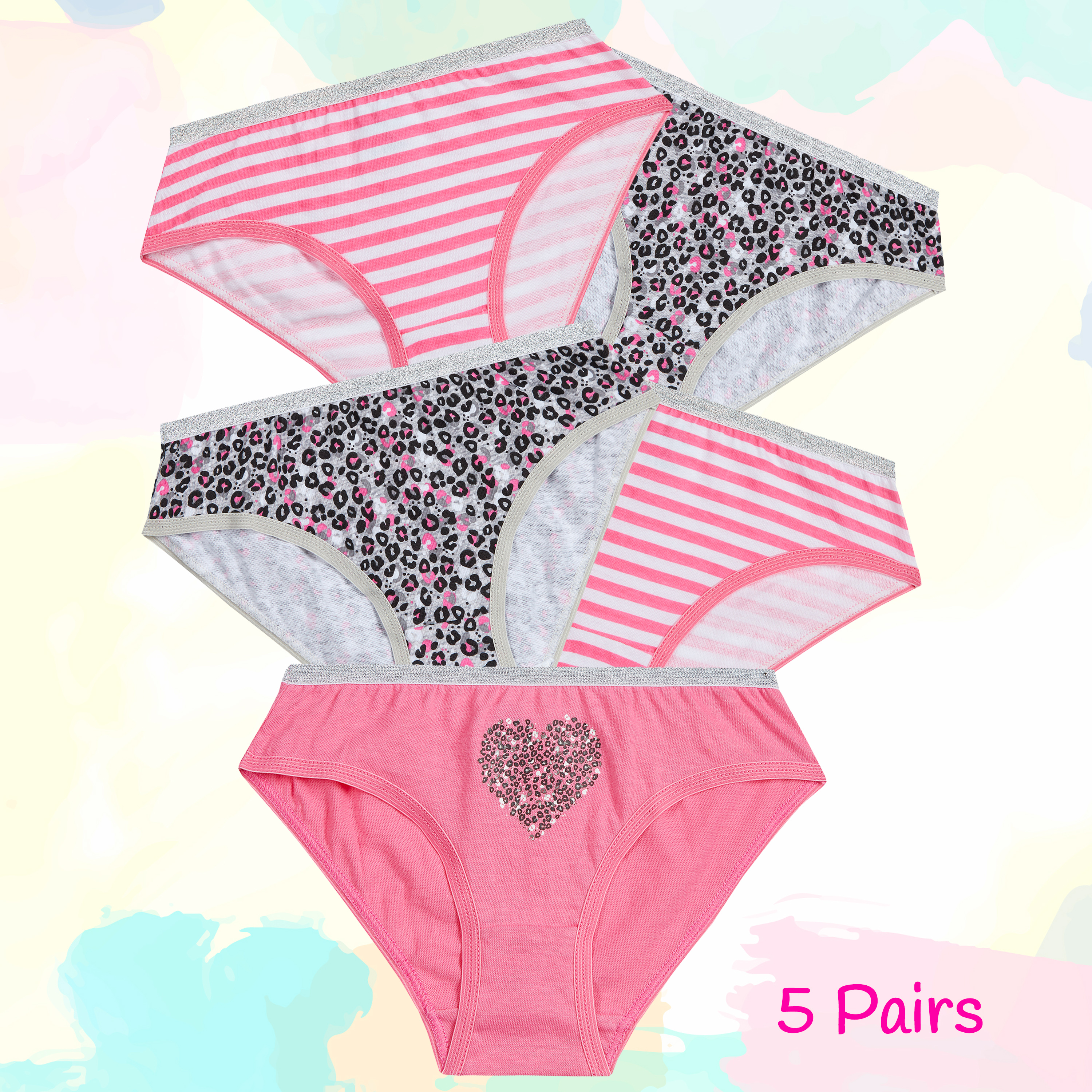 Paquete de 5 pares de brifas knickers multicompra pantalones ricos en algodón ropa interior - Imagen 12 de 34