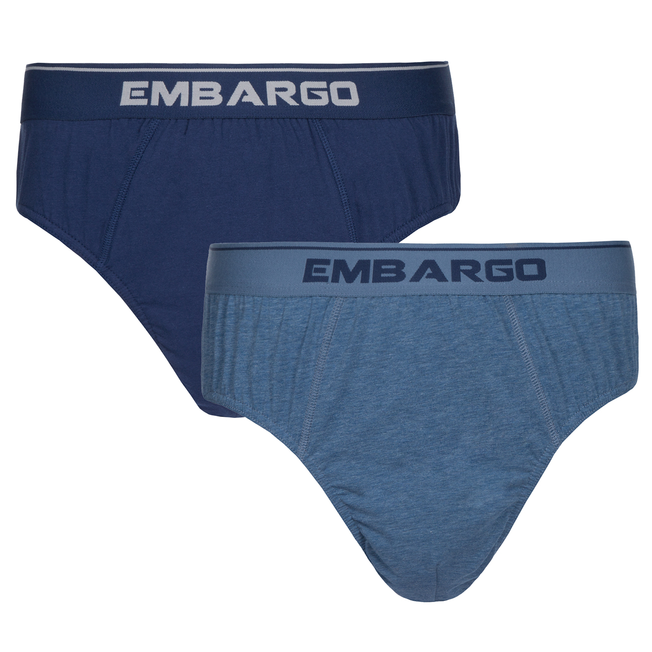 2 Pack Mens Stretch Cotton Briefs Slips Pants Underwear Plain Striped S