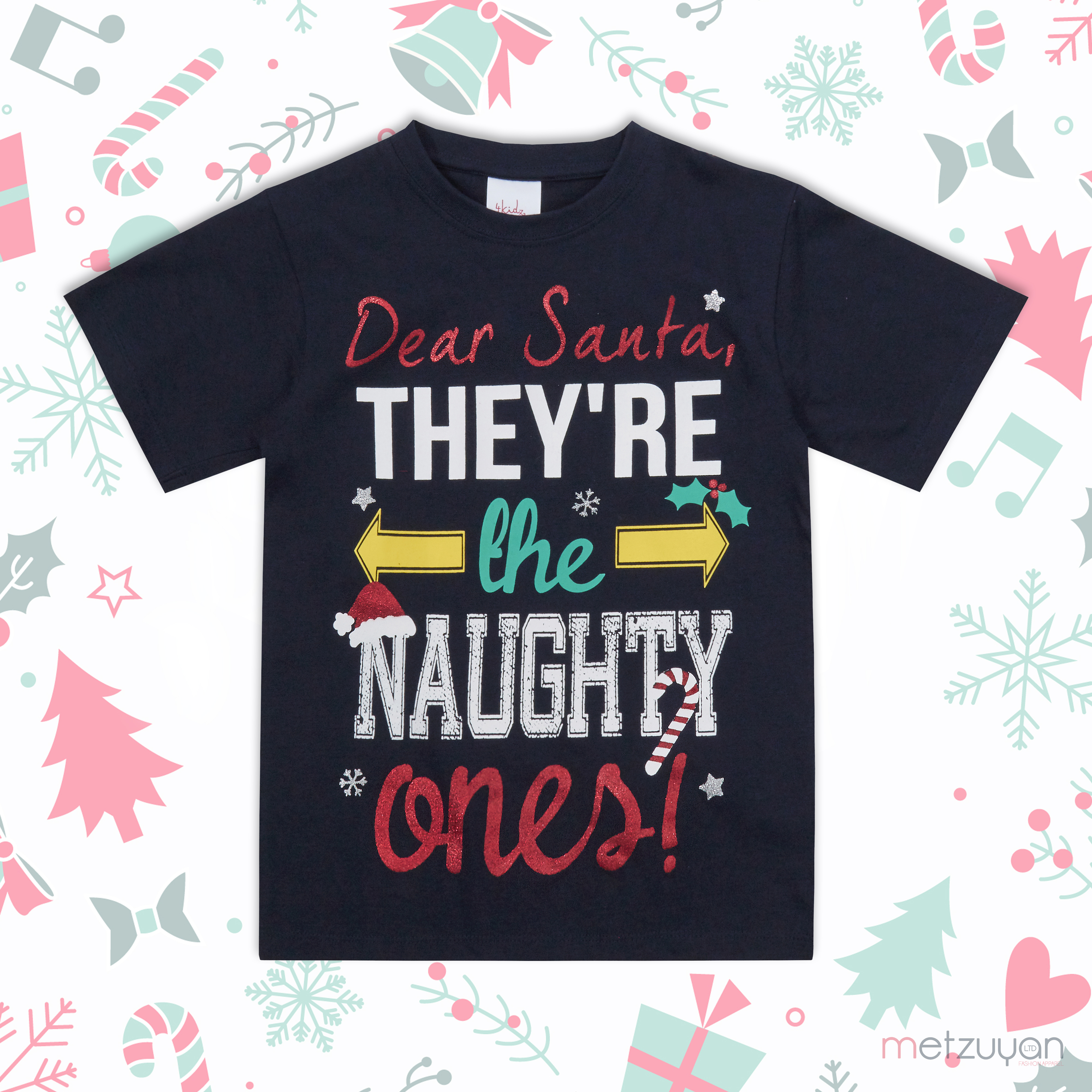 Girls christmas t shirts best sale