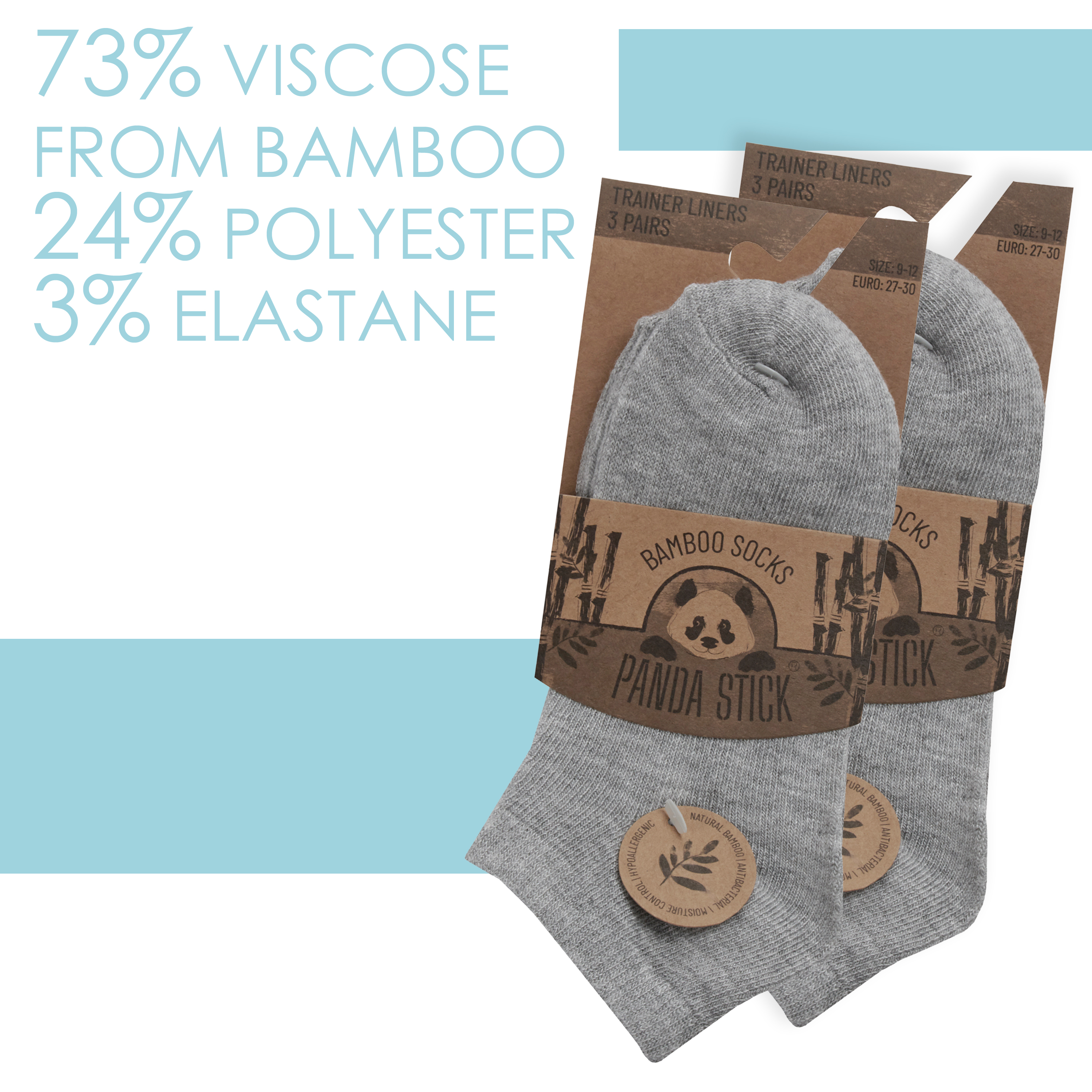 6 Pairs Boys Girls Plain Bamboo Trainer Liner Ankle Socks UK 9-12 12.5-3.5 4-6 - Picture 14 of 14