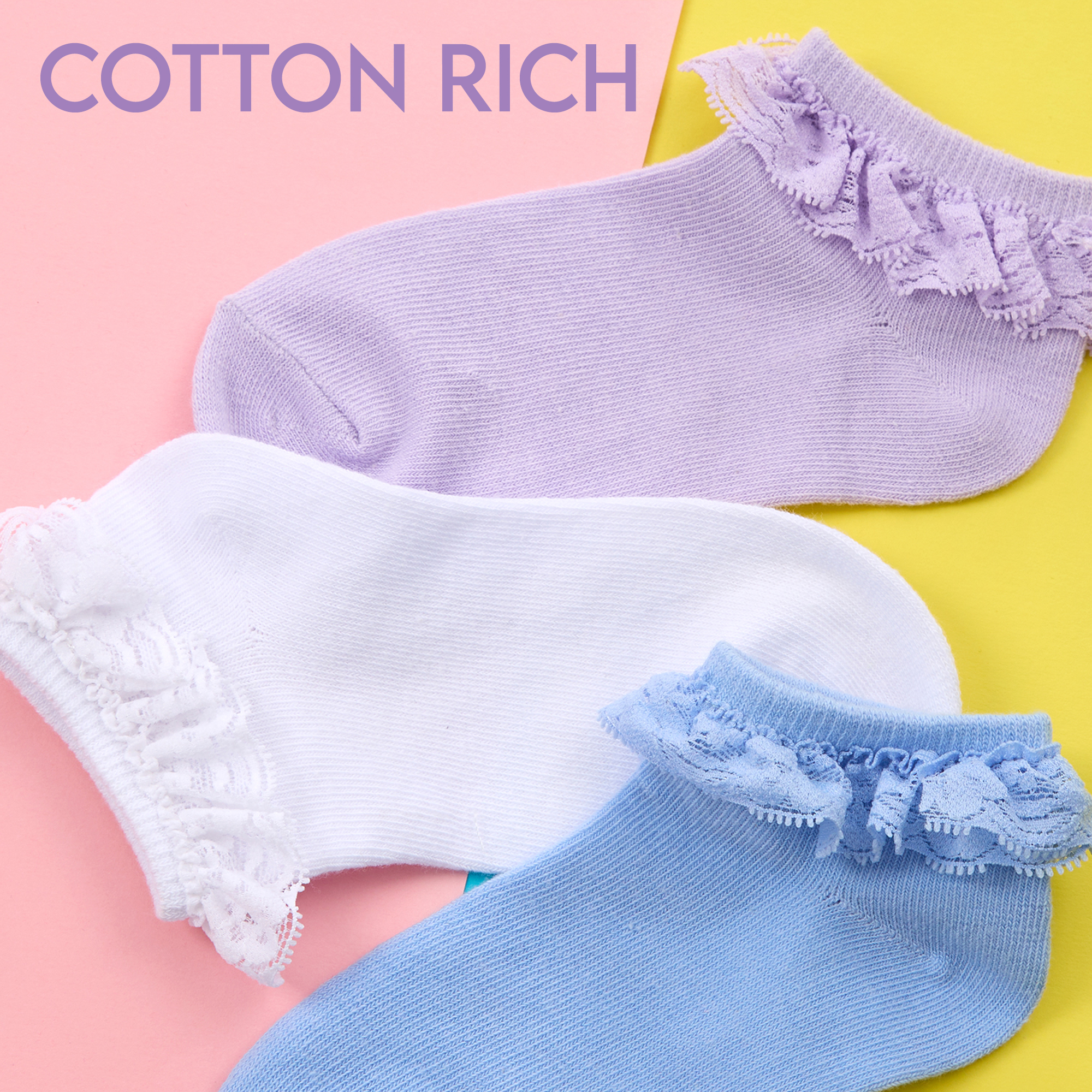 Buy White - 2 Pack Cotton Rich Ruffle Ankle Socks From Next Kazakhstan