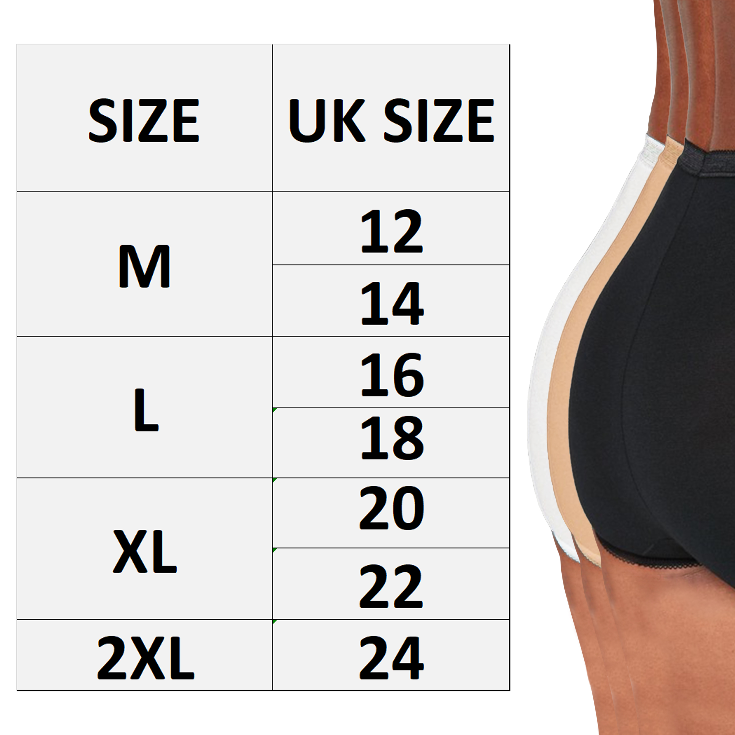 6 Pack Ladies Briefs Knickers Underwear Full Comfort Fit Cotton