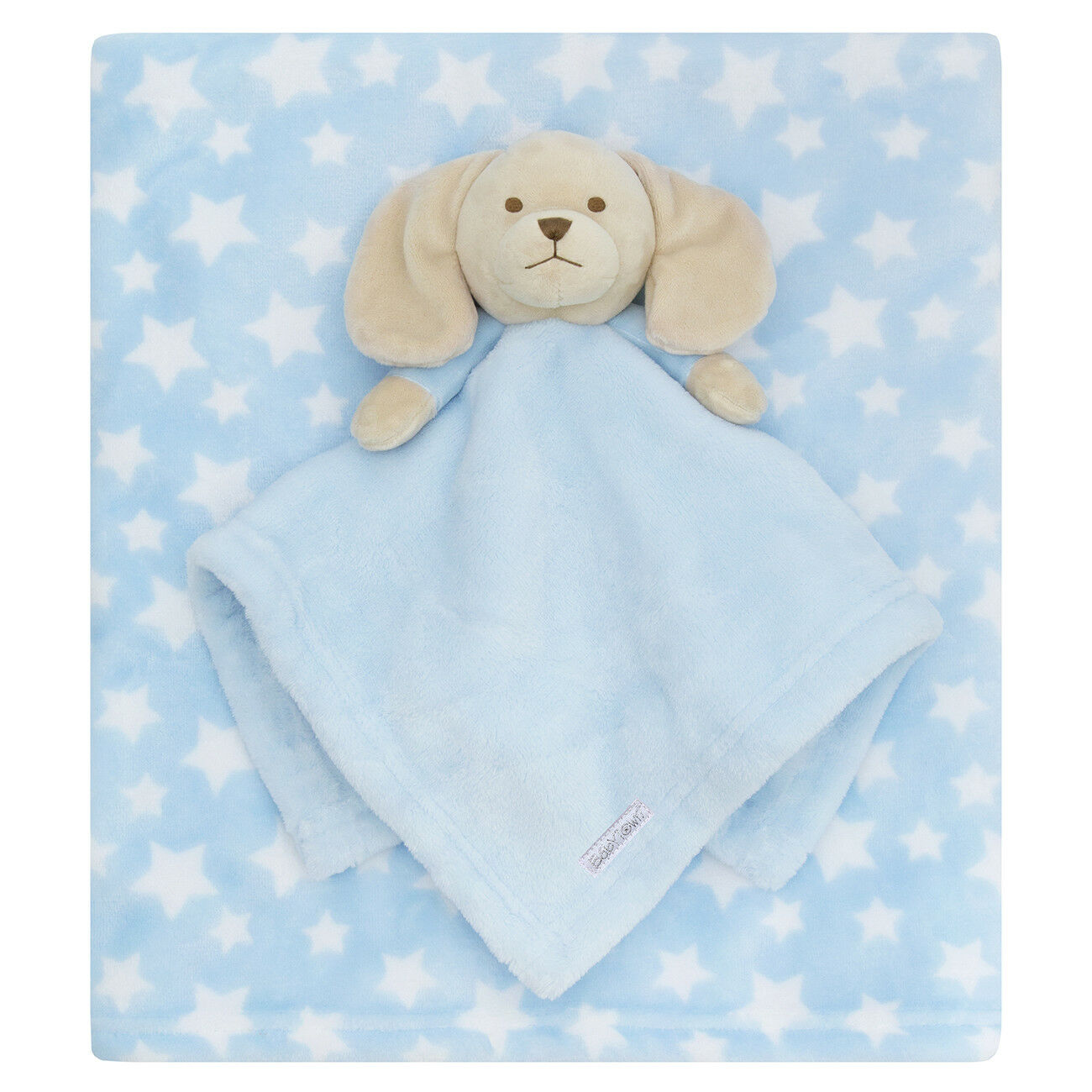 Baby Girls Princess Doll Baby Boy Puppy Dog Comforter and Blanket Gift Set Star - Picture 13 of 14