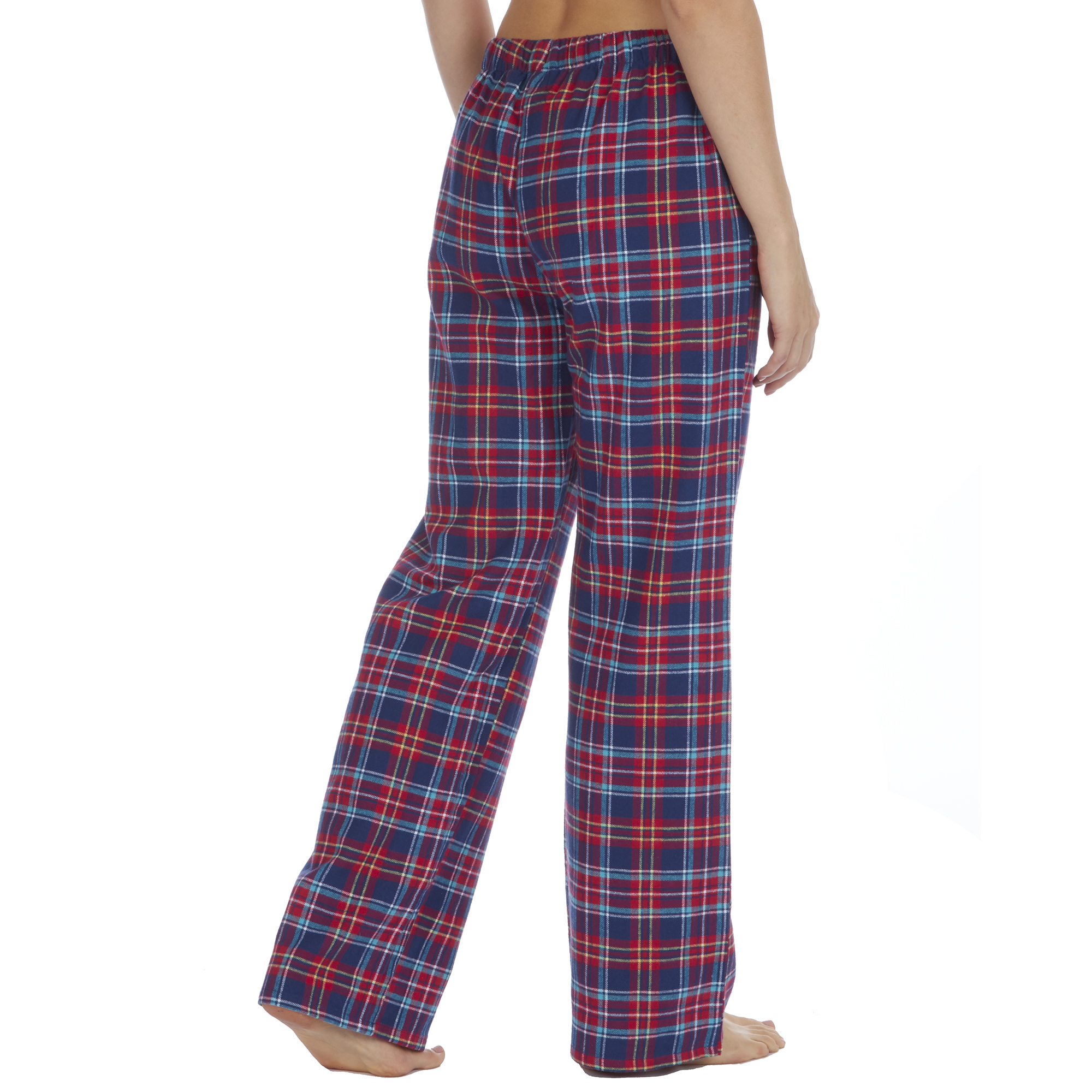 Ladies Womens Pyjama Pants Nightwear Lounge Cotton Check Pattern ...