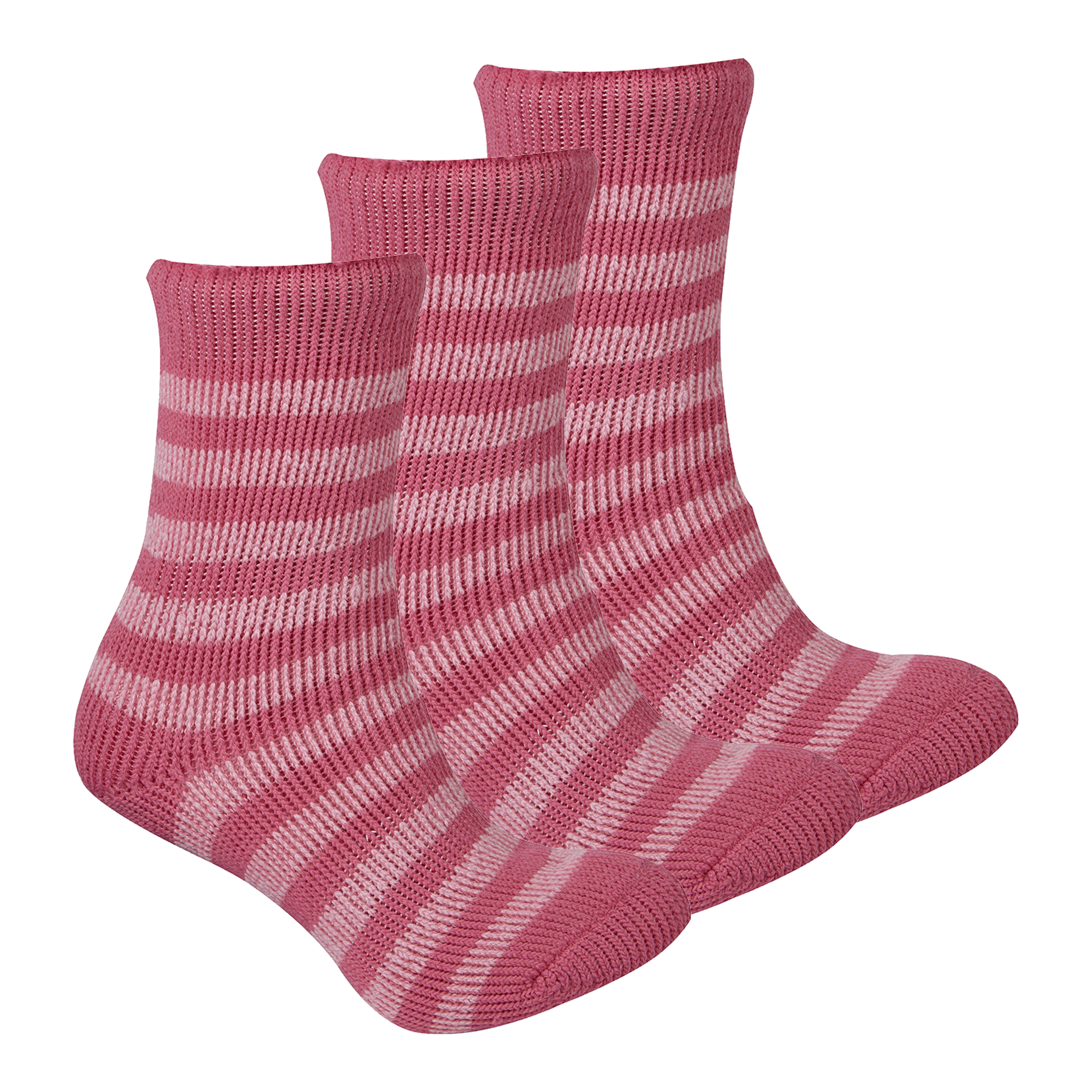 RED TAG Childrens Kids Girls Extreme Thermal Socks Striped W/ Grippers TOG 2.45 