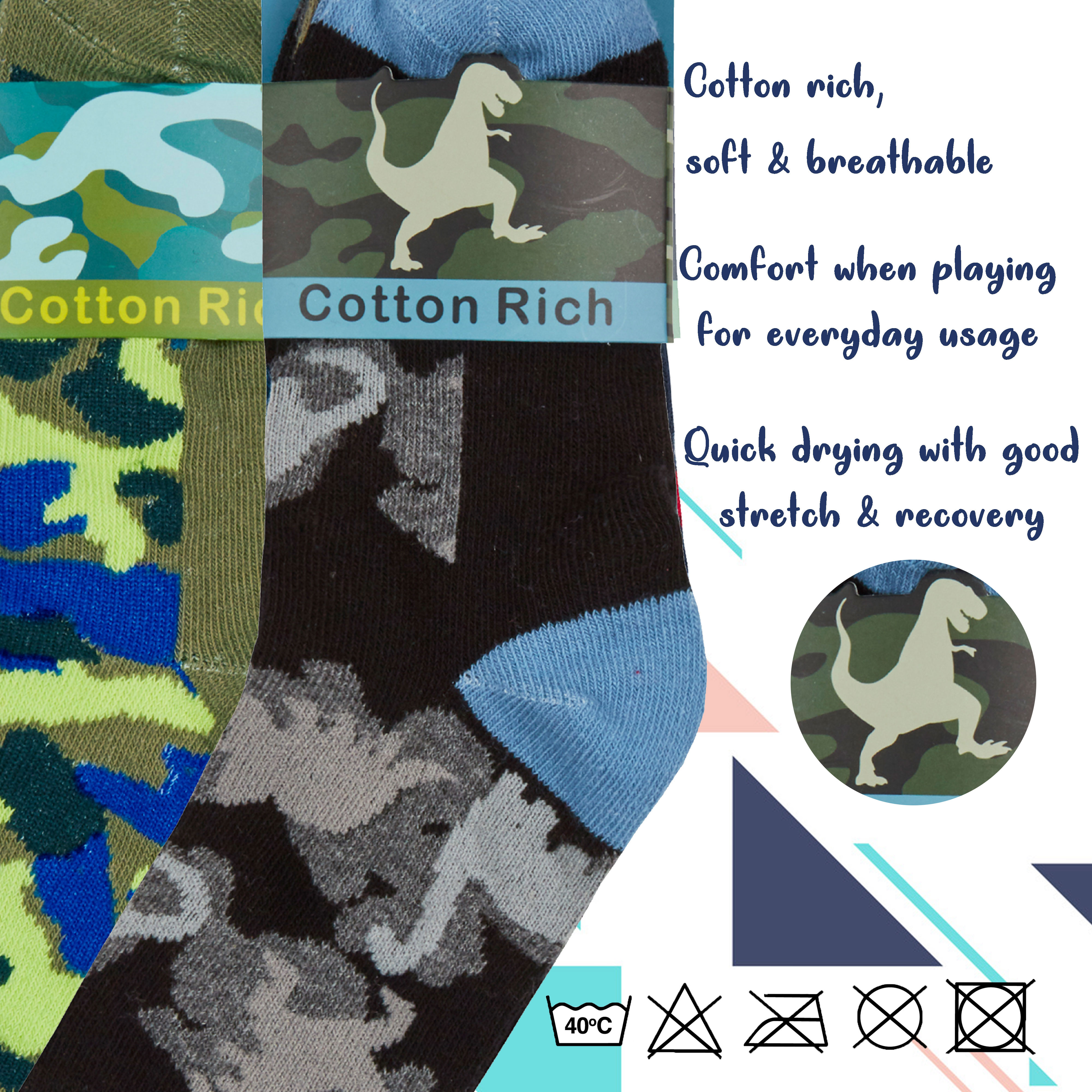 6 Pairs Boys Cotton Rich Novelty Funky Cartoon School Everyday Multipack Socks - Picture 6 of 46