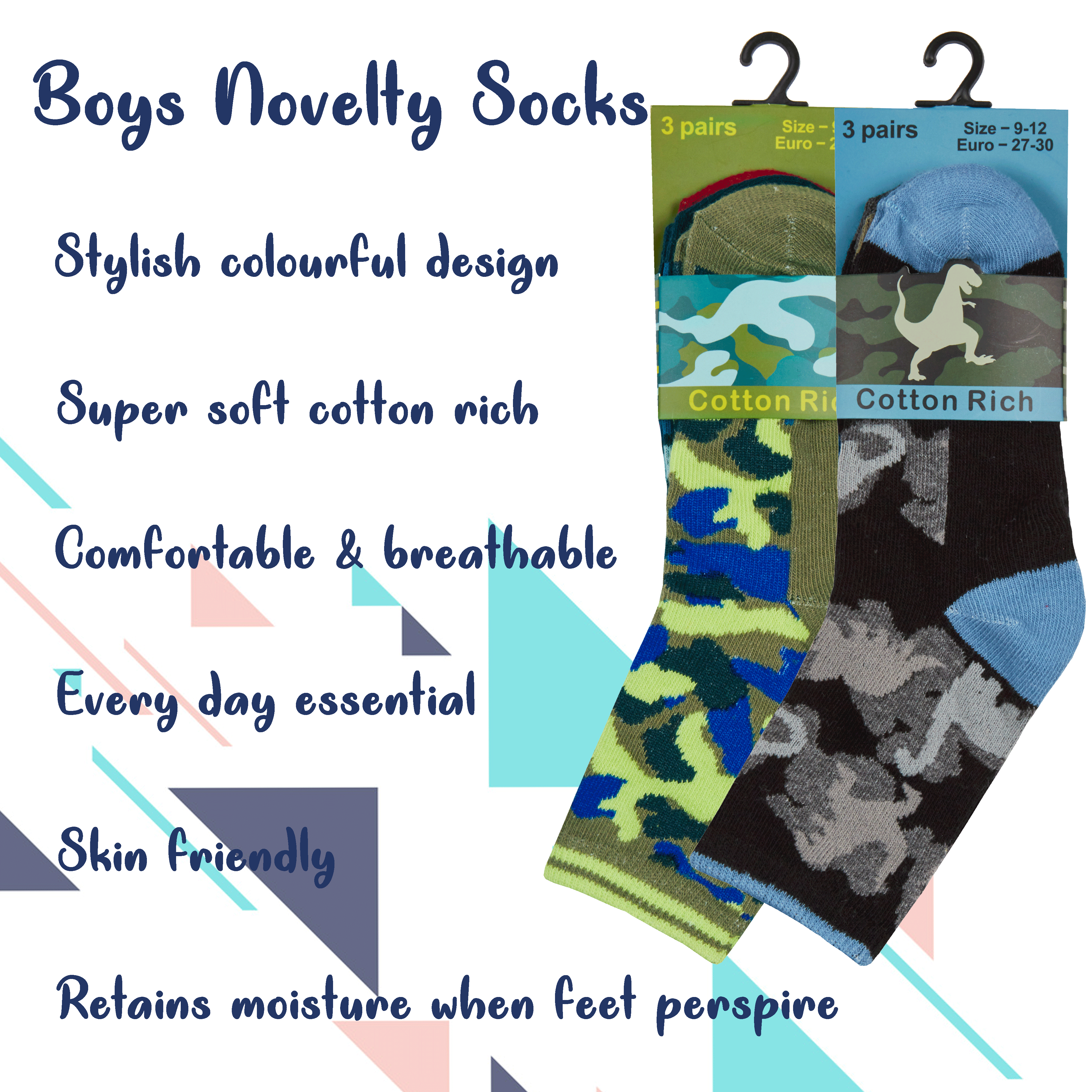 6 Pairs Boys Cotton Rich Novelty Funky Cartoon School Everyday Multipack Socks - Picture 5 of 46